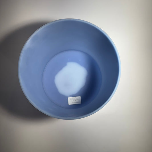 8" D#+45 EGYPTIAN BLUE, FROSTED INSIDE