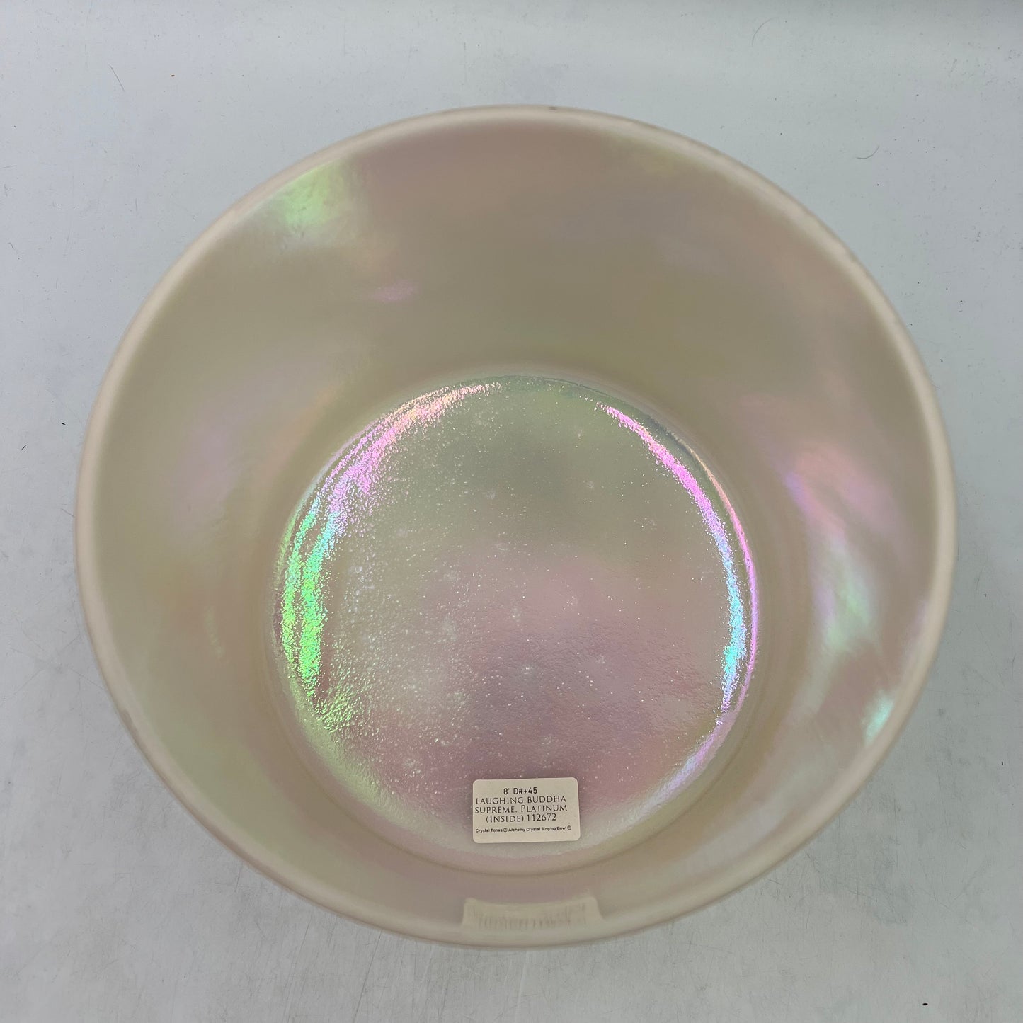 8" D#+45 LAUGHING BUDDHA SUPREME, PLATINUM (INSIDE) BOWL