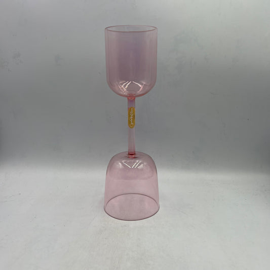 5" E+10, 4" B+10 Mini SuperGrade Double Practitioner Bowl, Pink Aura Gold ,Aqua Aura Gold