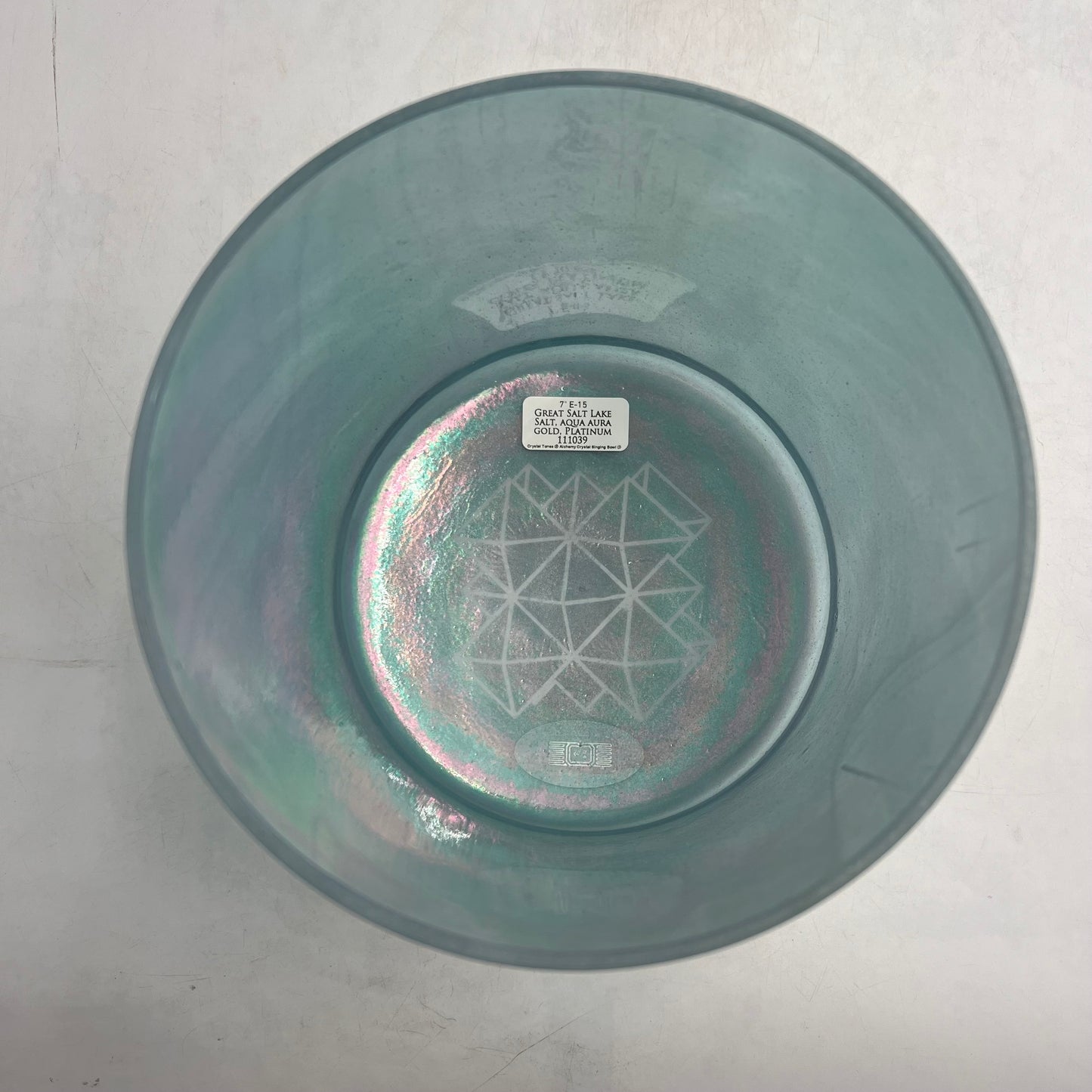 7" E-15 GREAT SALT LAKE SALT, AQUA AURA GOLD, PLATINUM