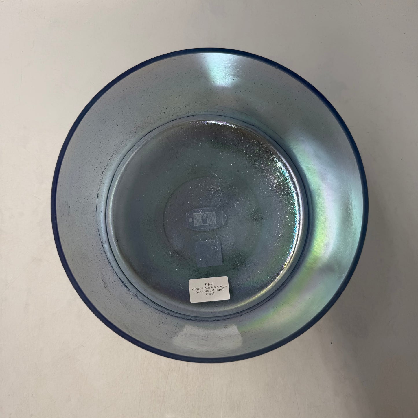 8" E-40 VIOLET FLAME AURA, AQUA AURA GOLD