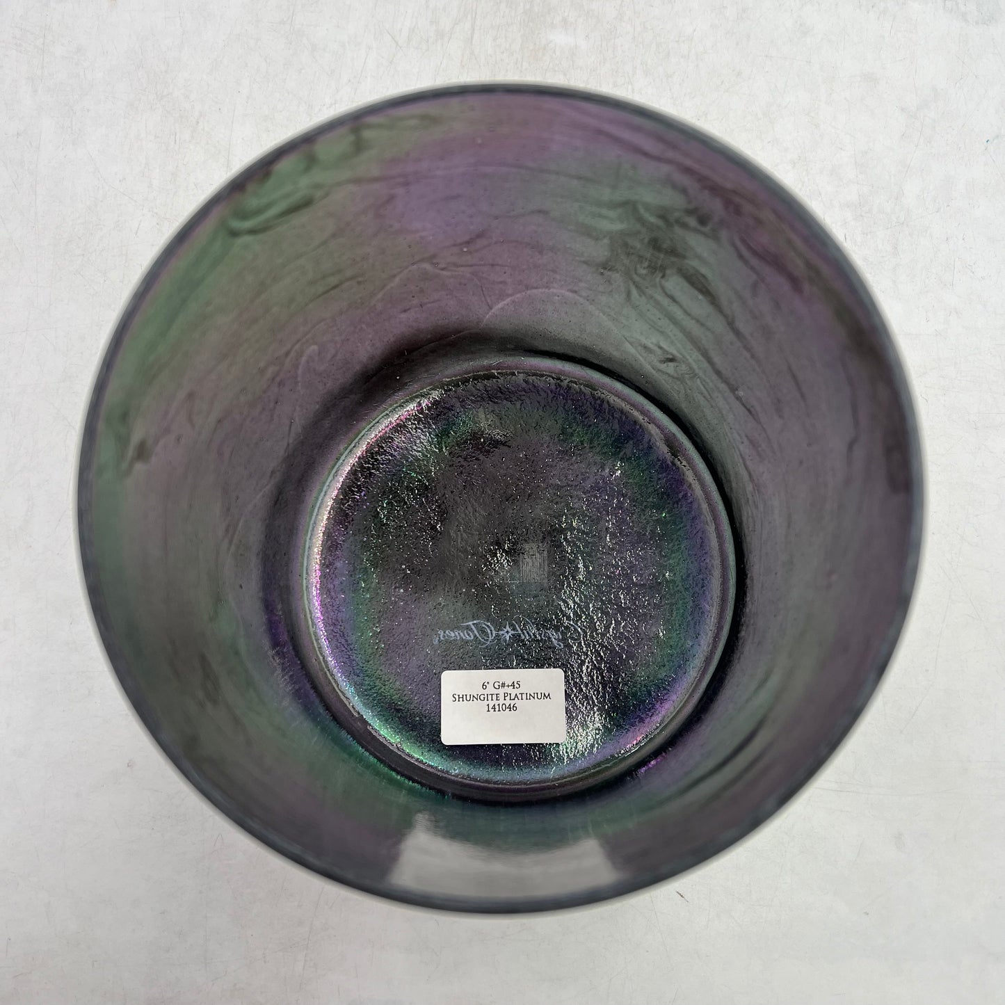 6" G#+45 SHUNGITE, PLATINUM