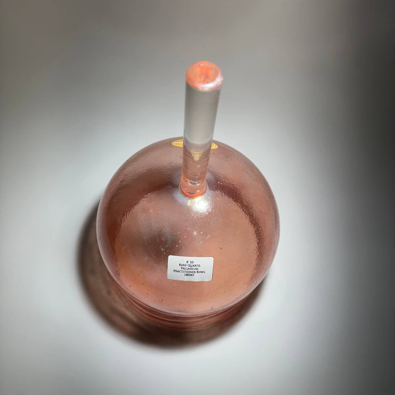 8" E0 ROSE QUARTZ, PALLADIUM PRACTITIONER BOWL