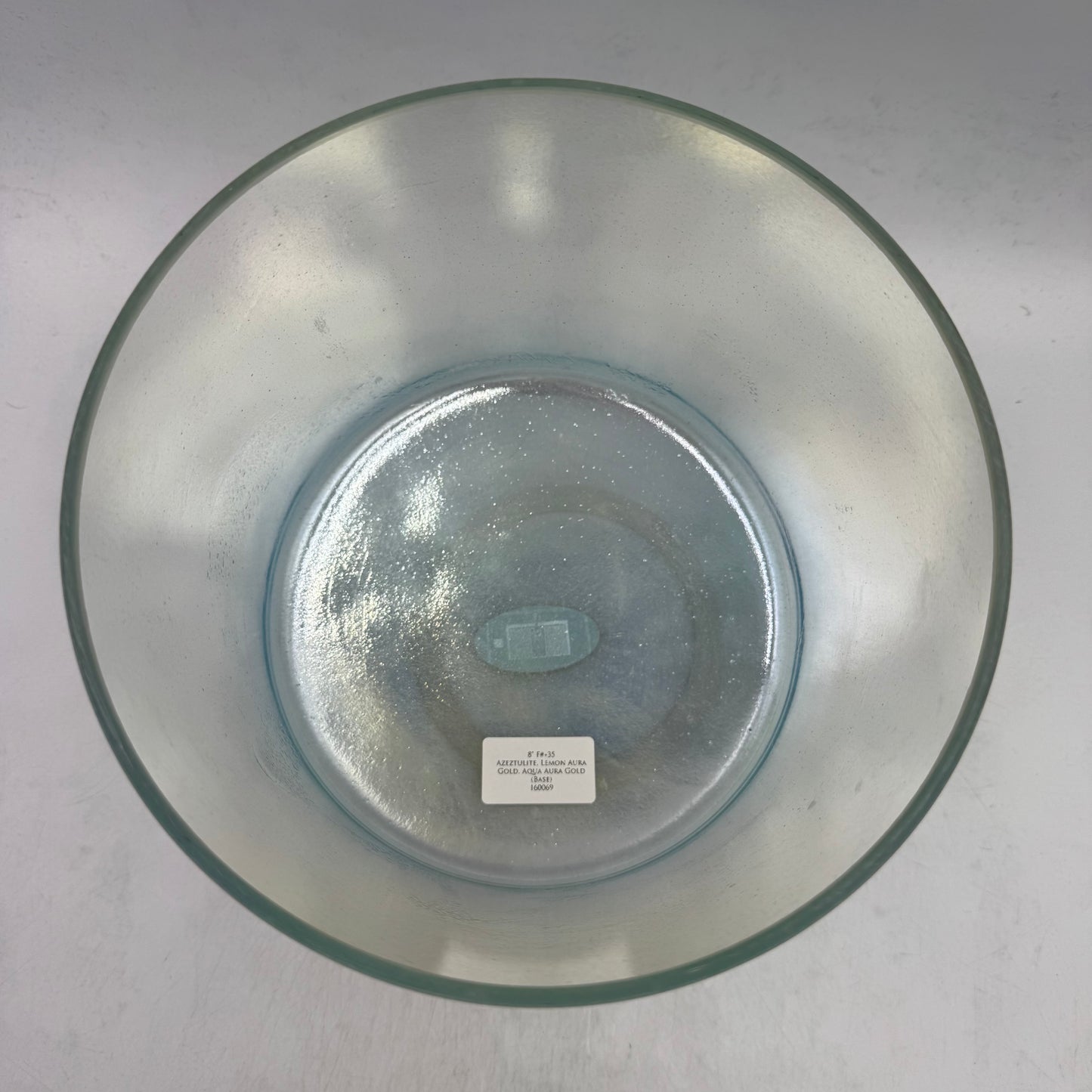 8" F#+35 AZEZTULITE, LEMON AURA GOLD, AQUA AURA GOLD