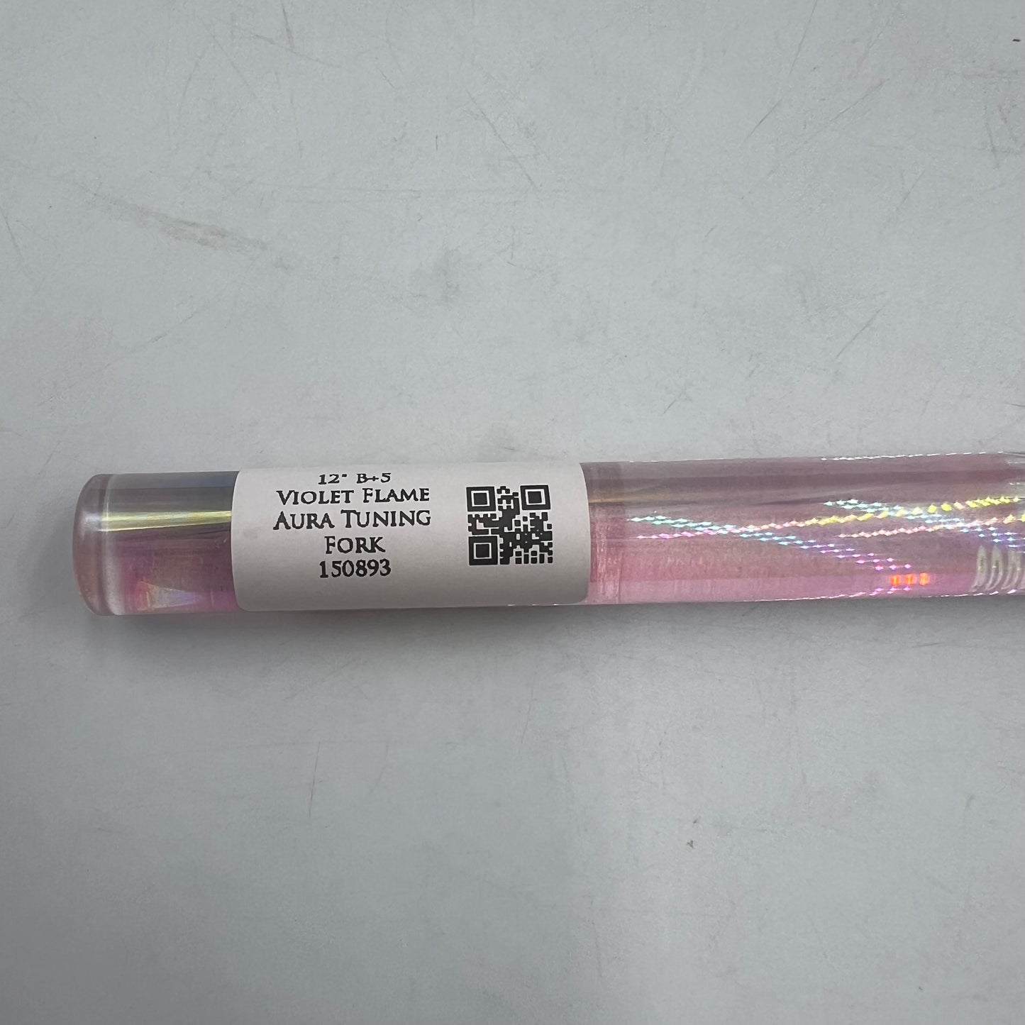 12" B+5 VIOLET FLAME AURA TUNING FORK