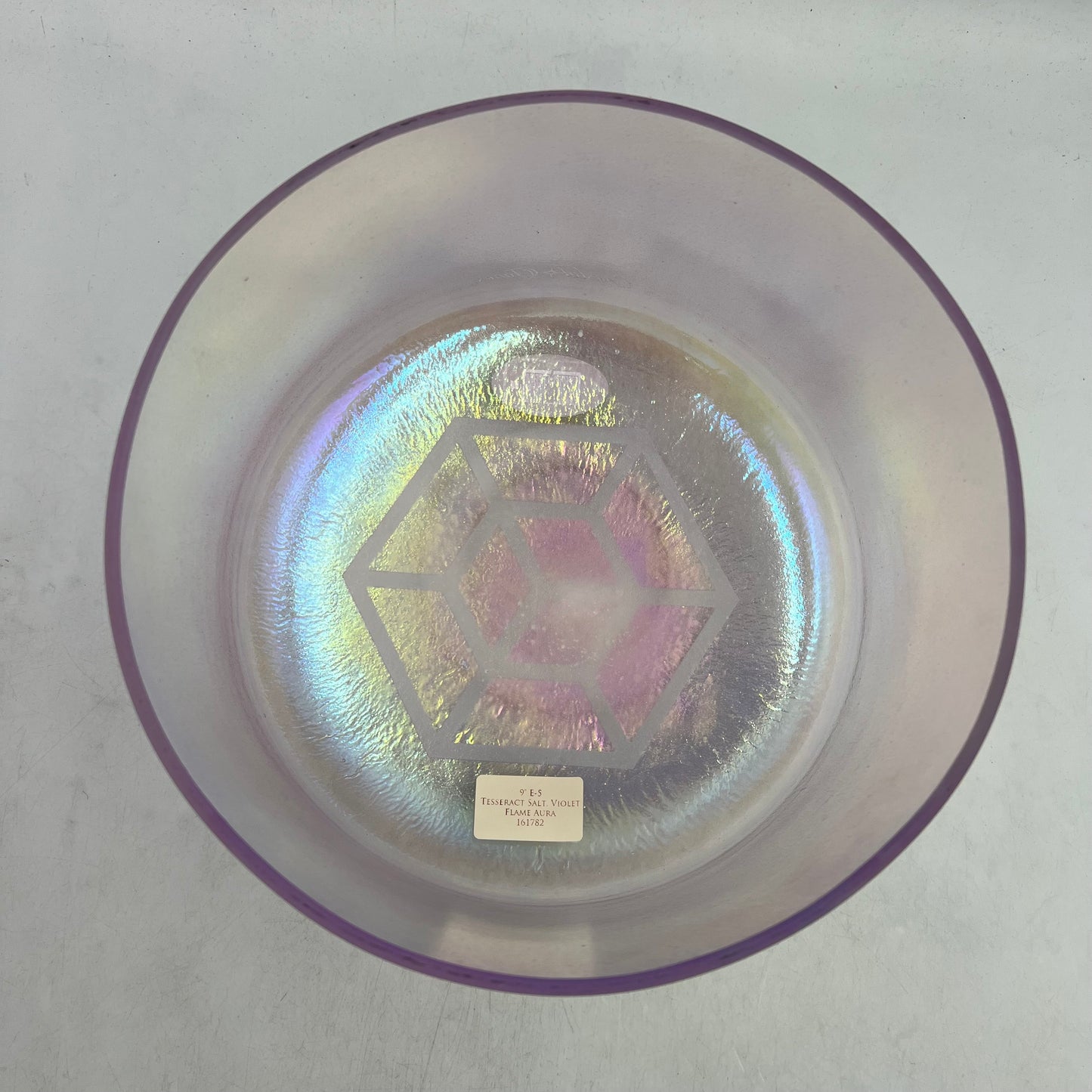 9" E-5 Tesseract Salt, Violet Flame Aura