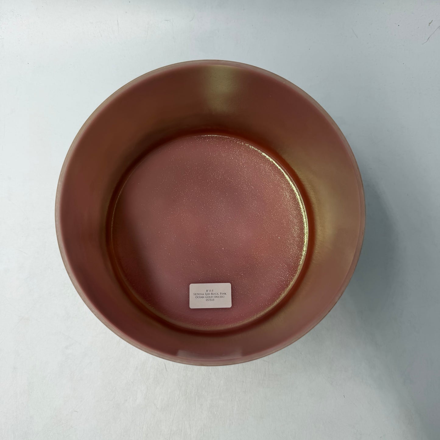 8" F-5 Sedona Red Rock, Pink Ocean Gold (Inside)