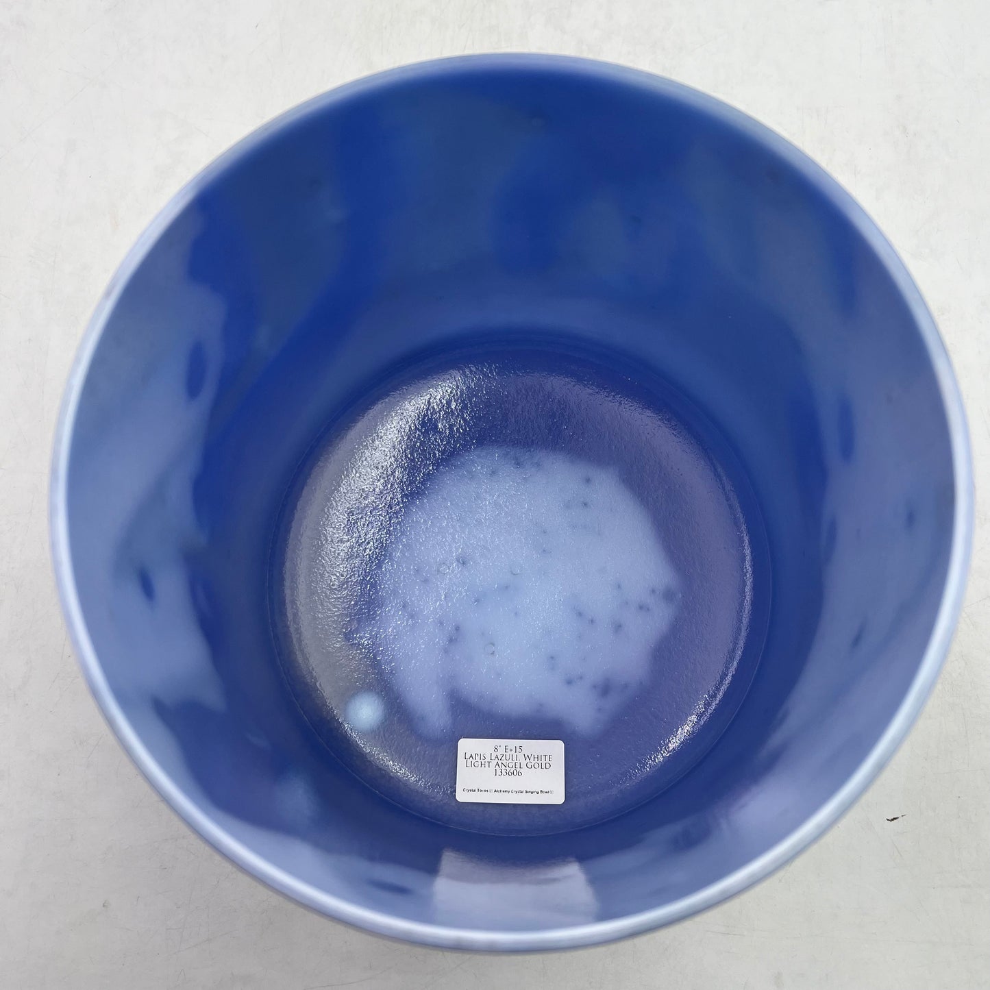 8" E+15 LAPIS LAZULI, WHITE LIGHT ANGEL GOLD