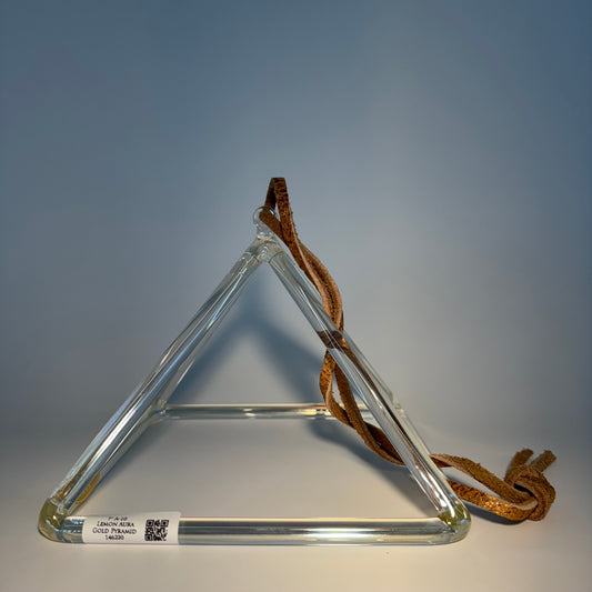 7" A-10 Lemon Aura Gold Pyramid