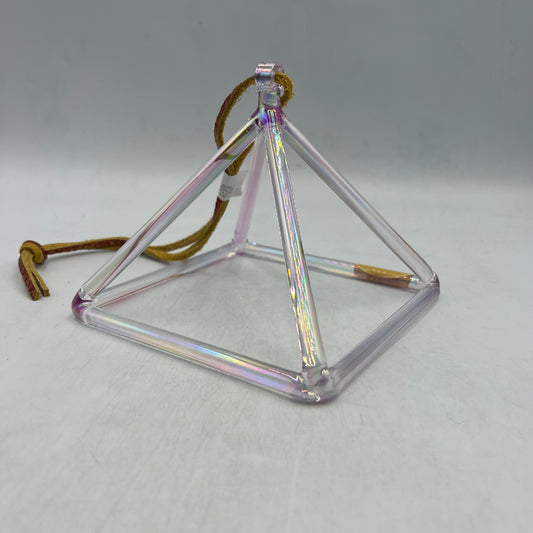 7" G#-5 VIOLET FLAME AURA PYRAMID