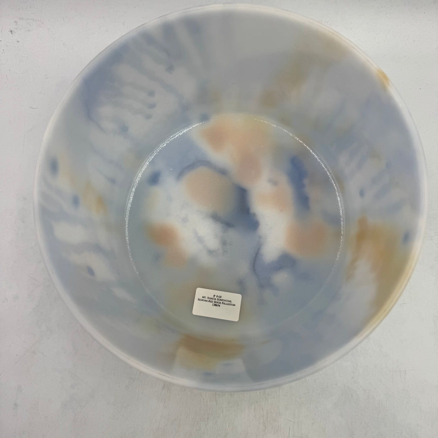 8" F+10 Mt.Shasta Serpentine, Sedona Red Rock, Palladium