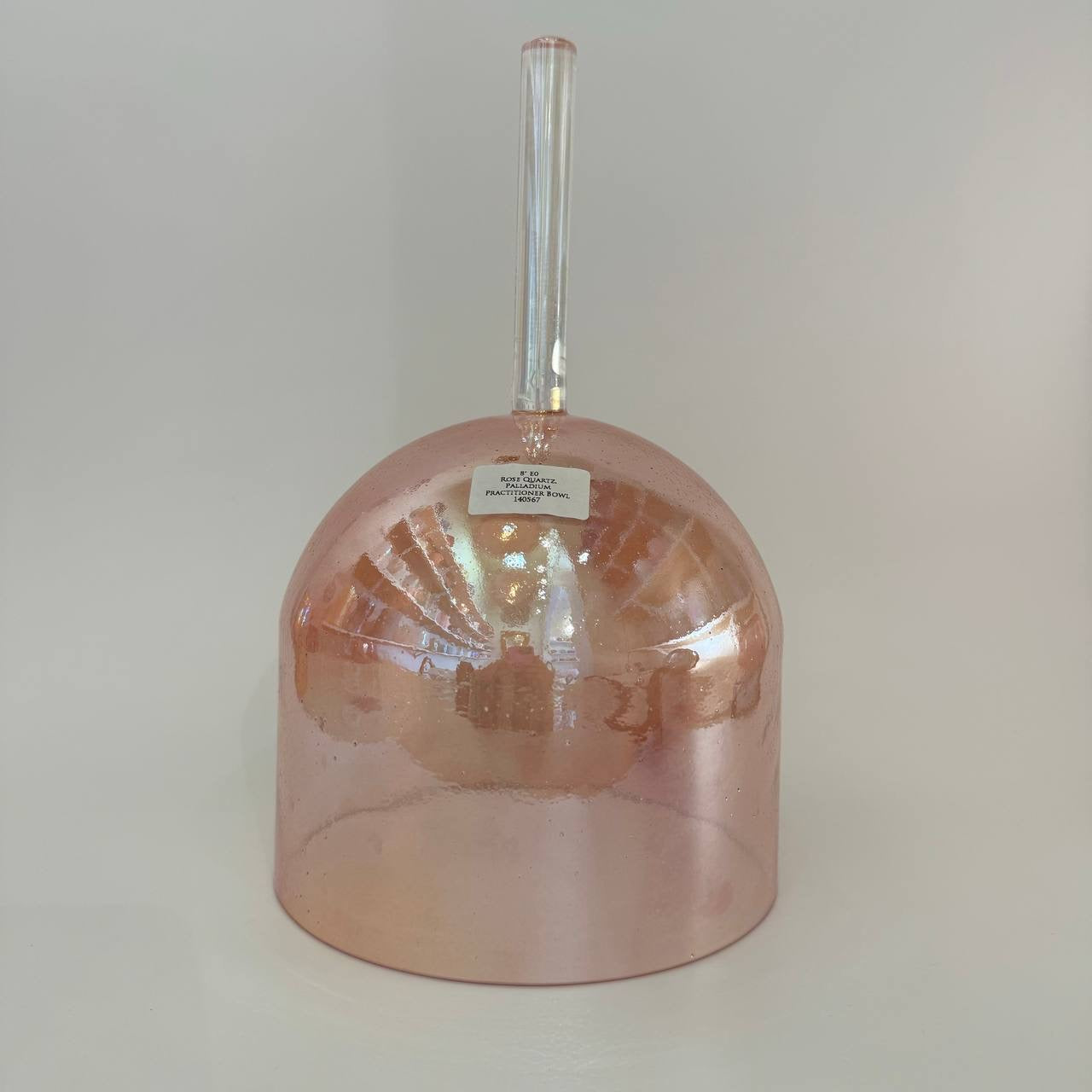 8" E0 ROSE QUARTZ, PALLADIUM PRACTITIONER BOWL