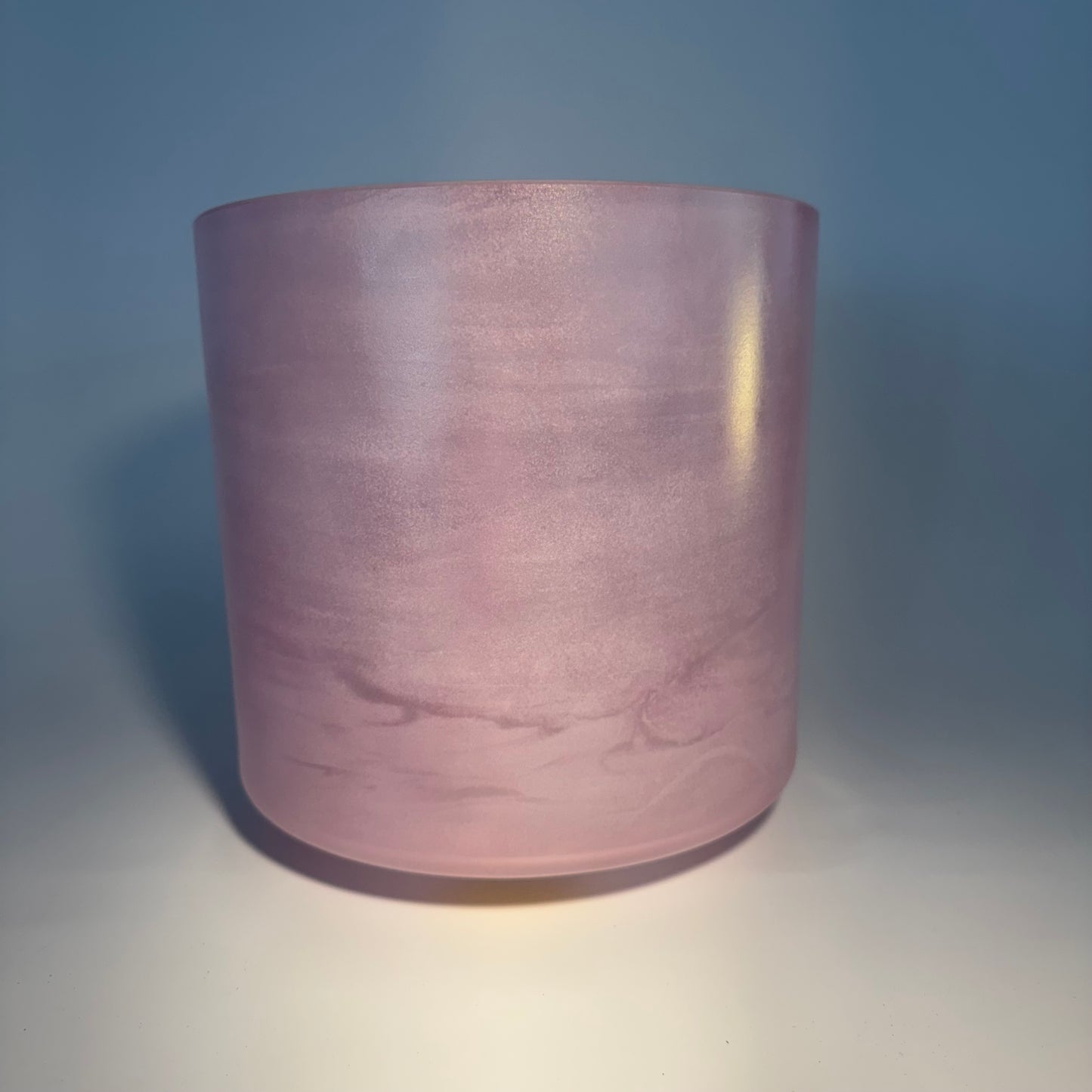 8" F-5 GREAT SALT LAKE SALT, PINK AURA GOLD BOWL