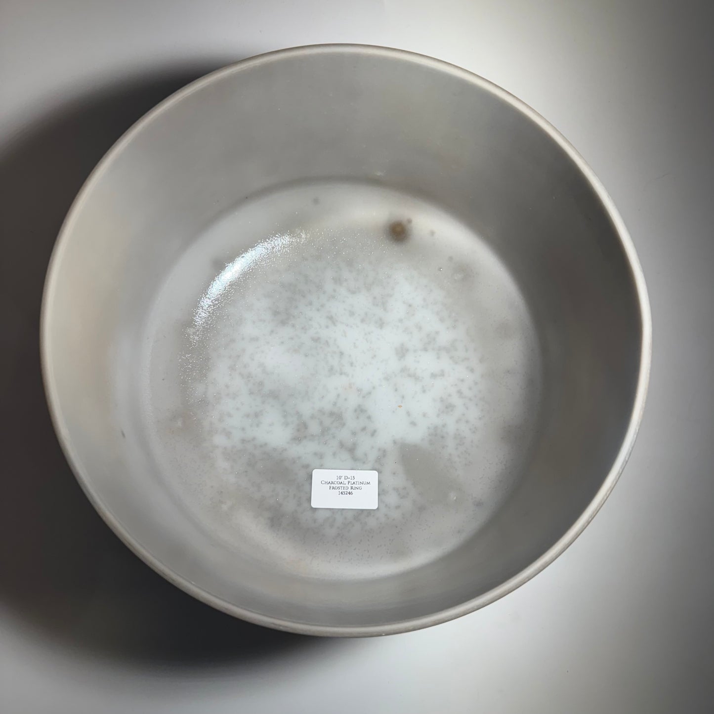 10" D+ 15 CHARCOAL, PLATINUM FROSTED RING