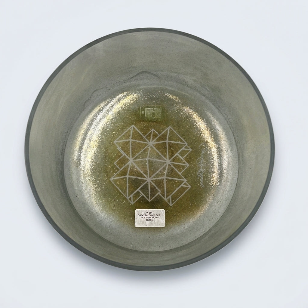 9" F+5 Great Salt Lake Salt, Sage Aura Gold