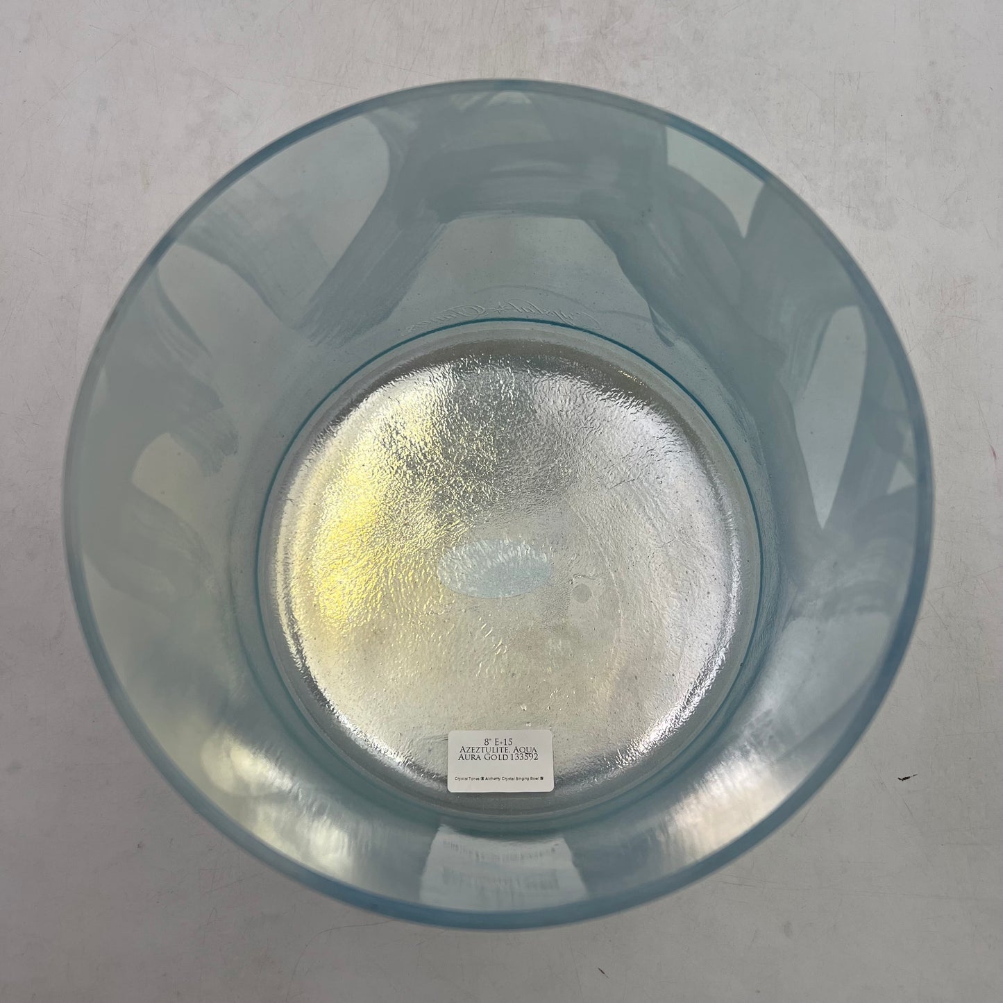 8" E+15 Azeztulite, Aqua Aura Gold