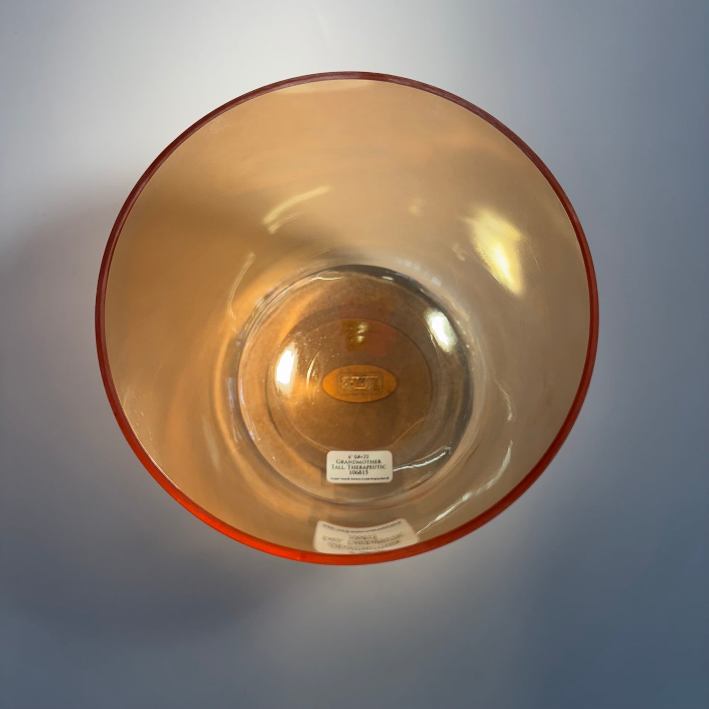 6" G#+20 GRANDMOTHER TALL, THERAPEUTIC BOWL