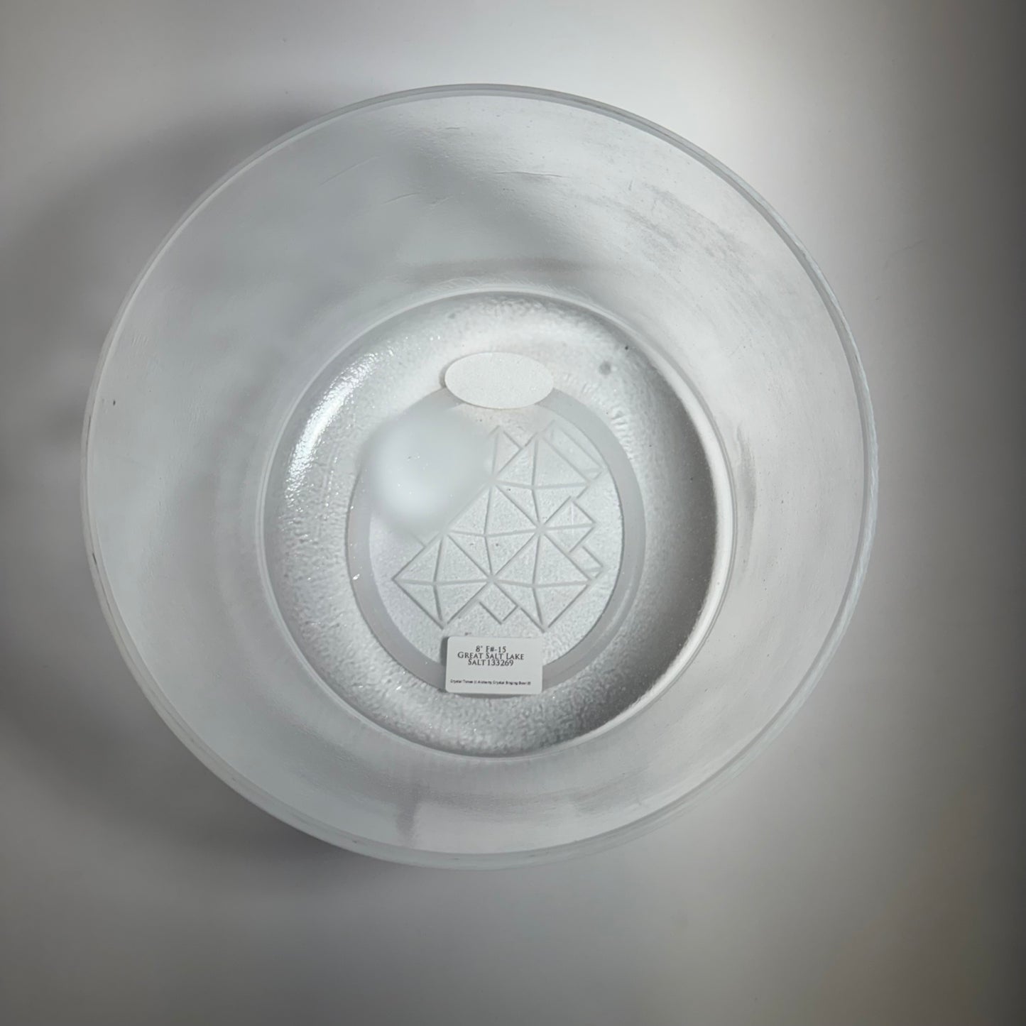 8" F#+15 GREAT SALT LAKE SALT BOWL