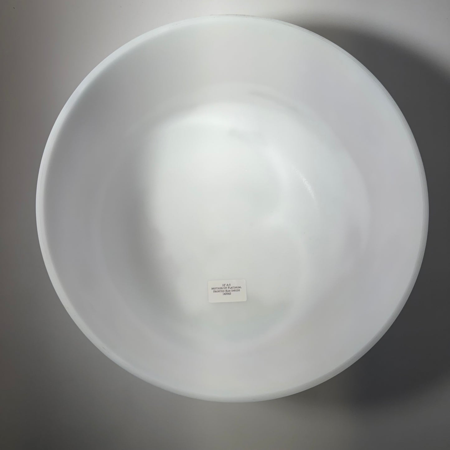 10" A-5 MOTHER OF PLATINUM,FROSTED RIM INSIDE