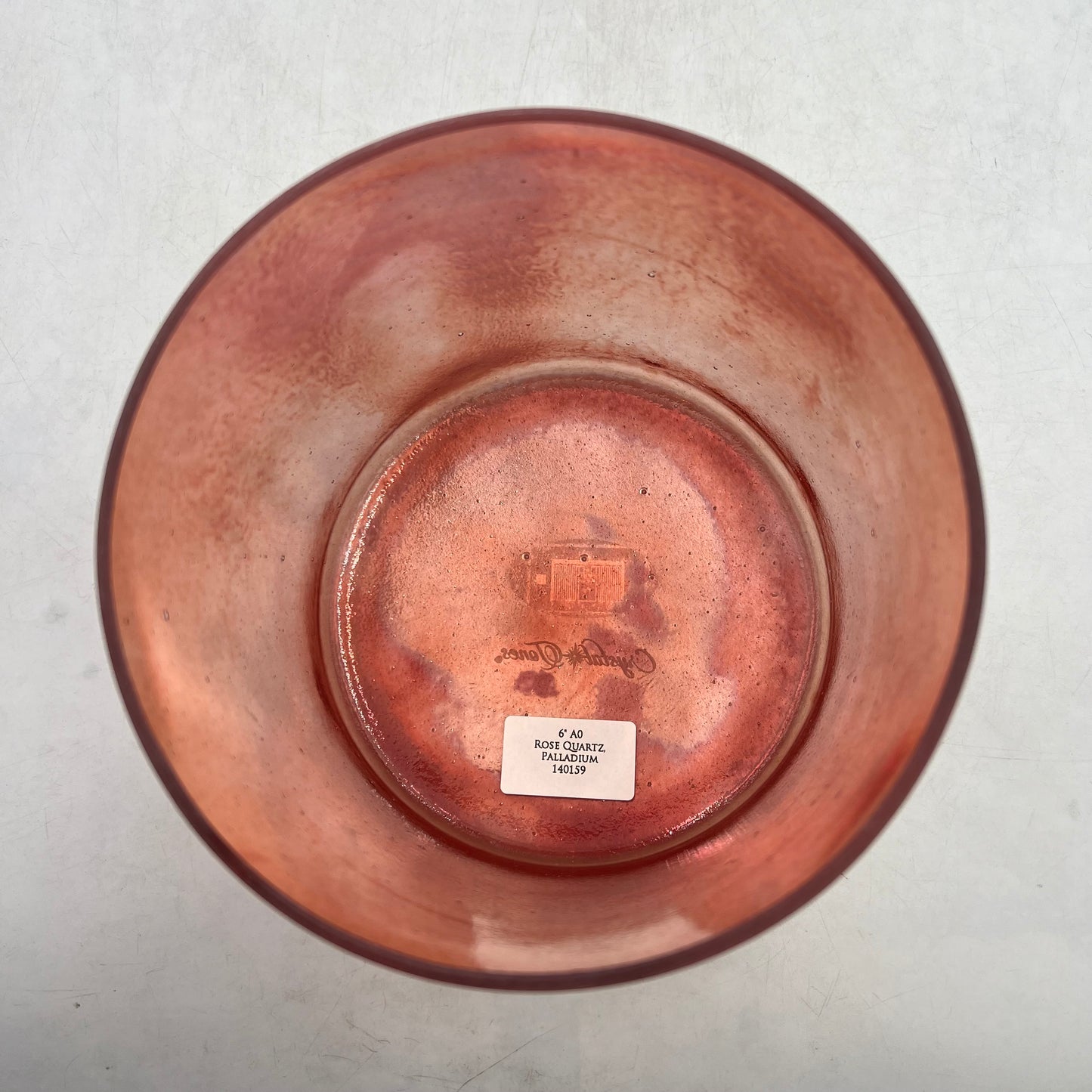 6" A0 ROSE QUARTZ, PALLADIUM