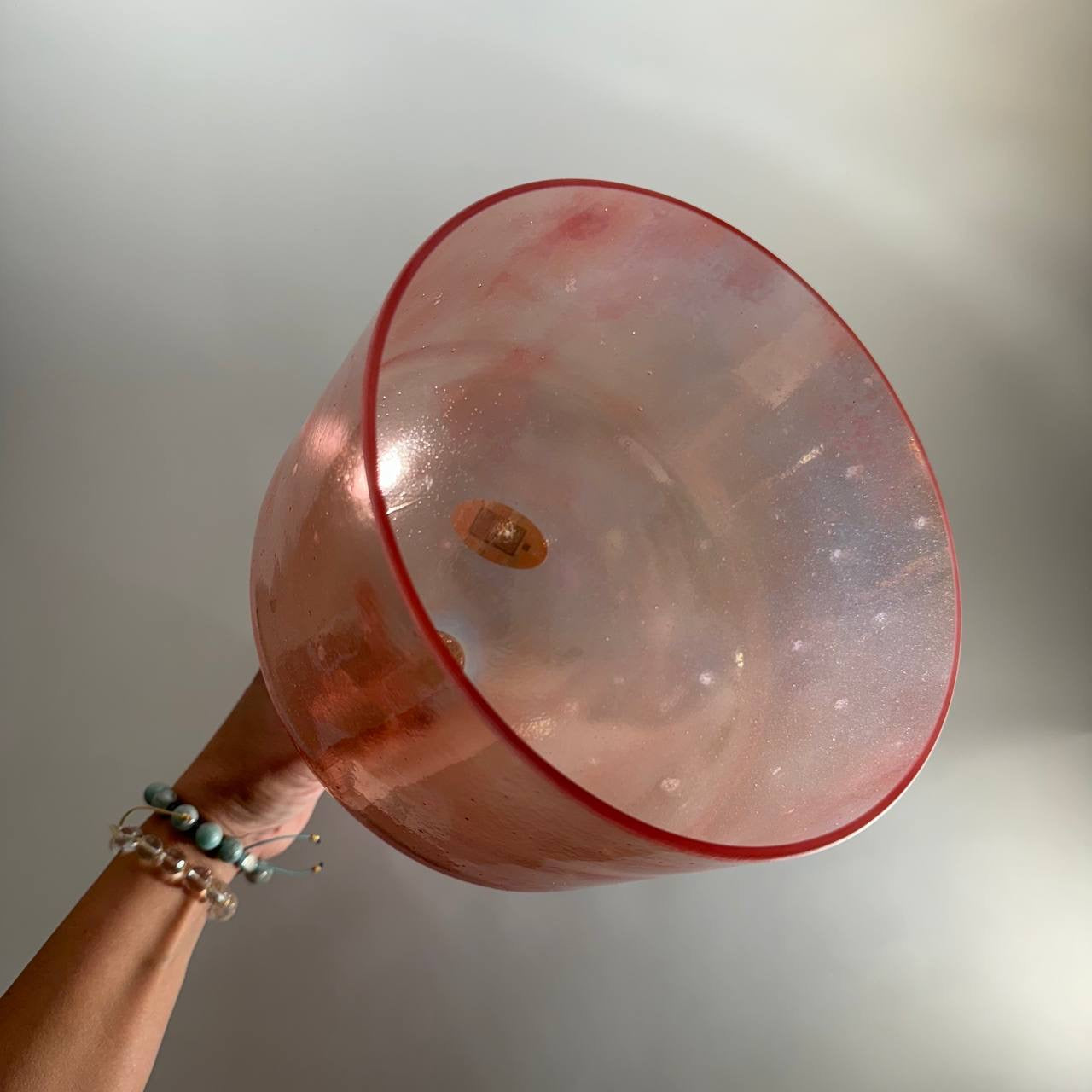 8" E0 ROSE QUARTZ, PALLADIUM PRACTITIONER BOWL