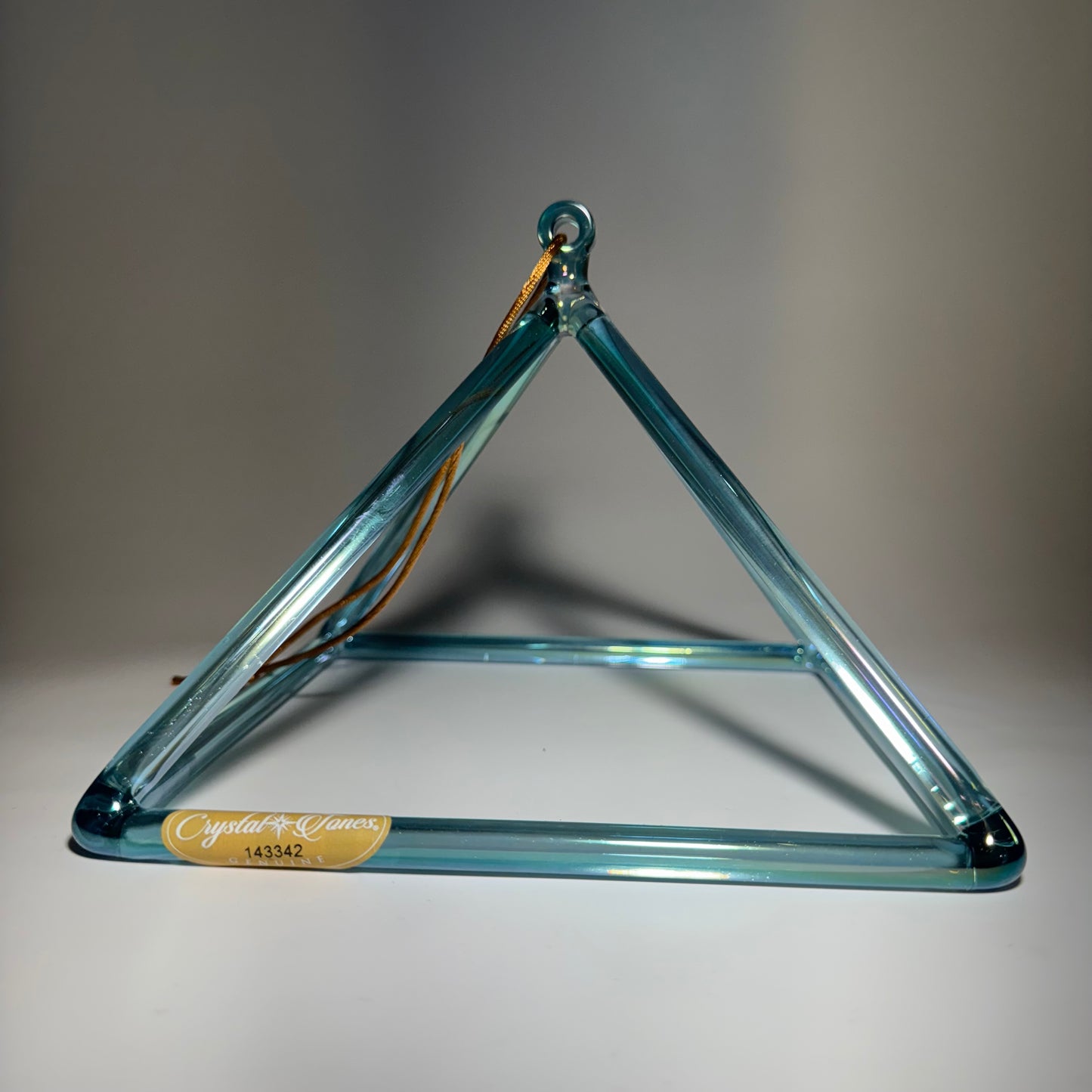 8" G-15 AQUA AURA GOLD PYRAMID