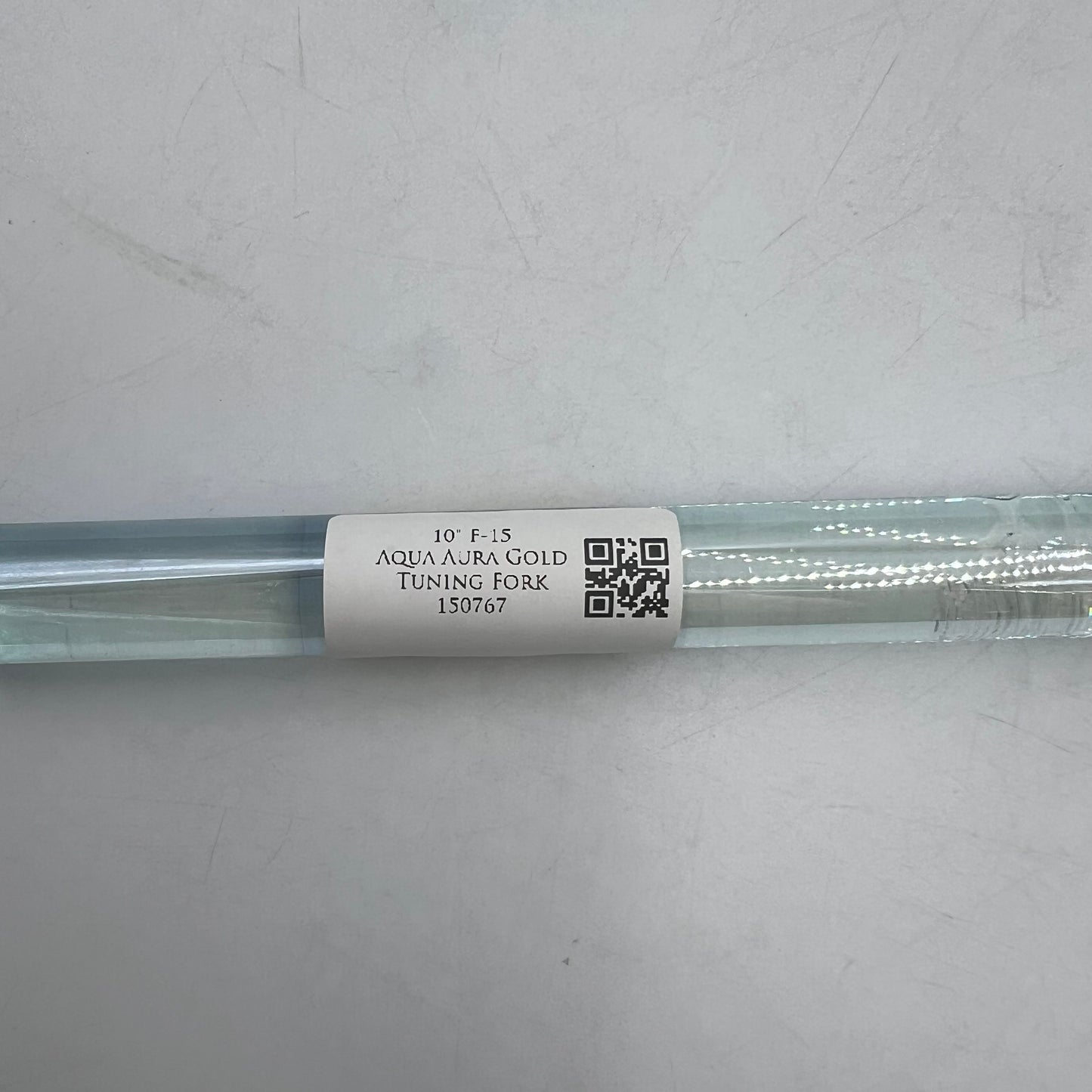 10" F-15 AQUA AURA GOLD TUNING FORK