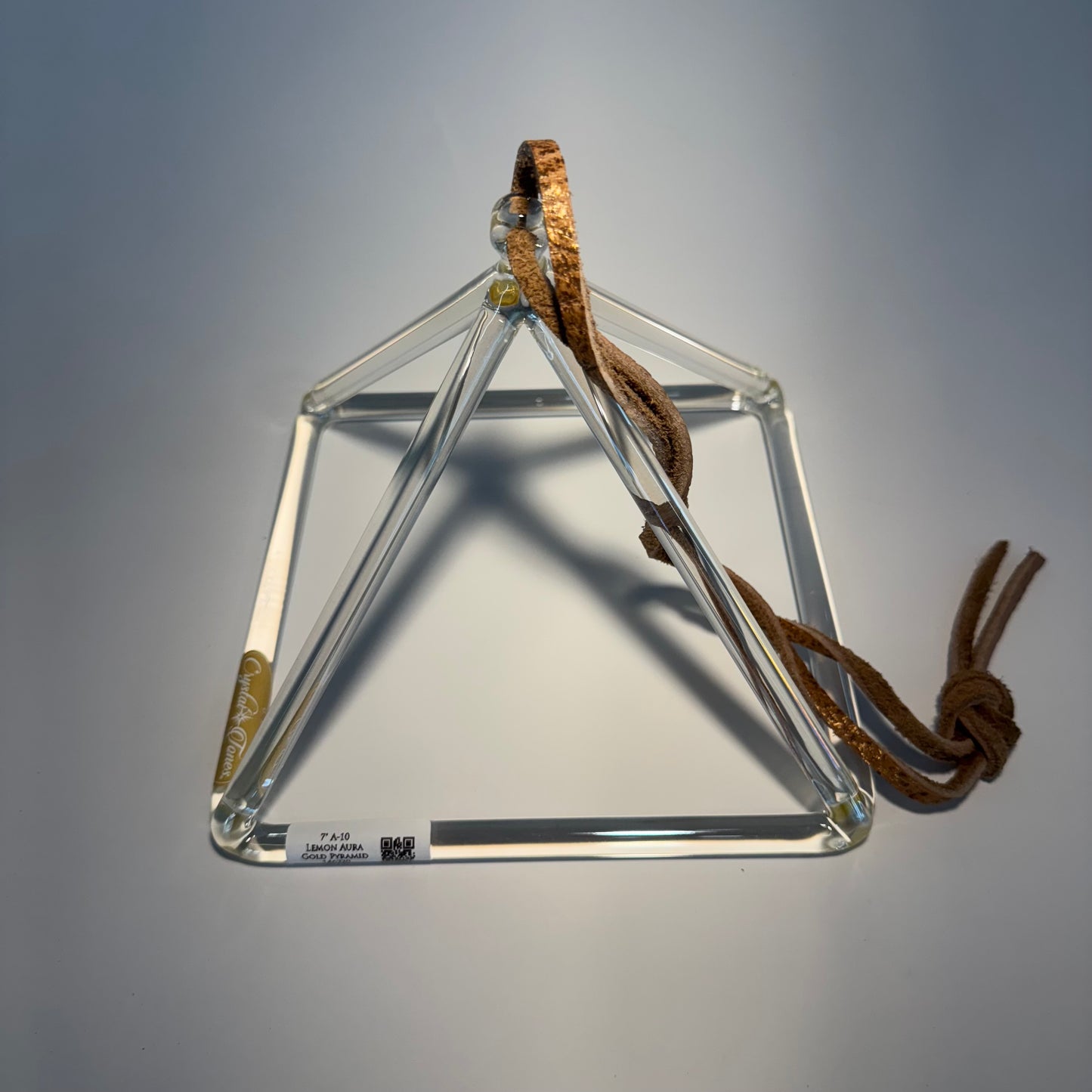 7" A-10 Lemon Aura Gold Pyramid