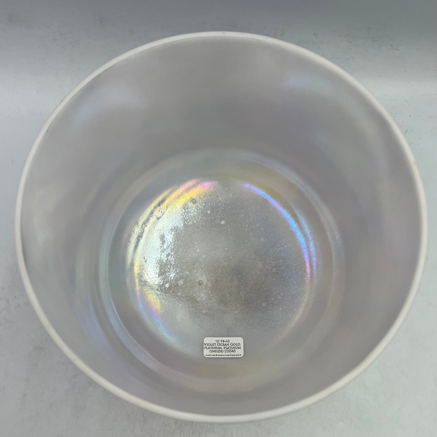10" F#+45 Violet Ocean Gold, platinum, platinum (inside)