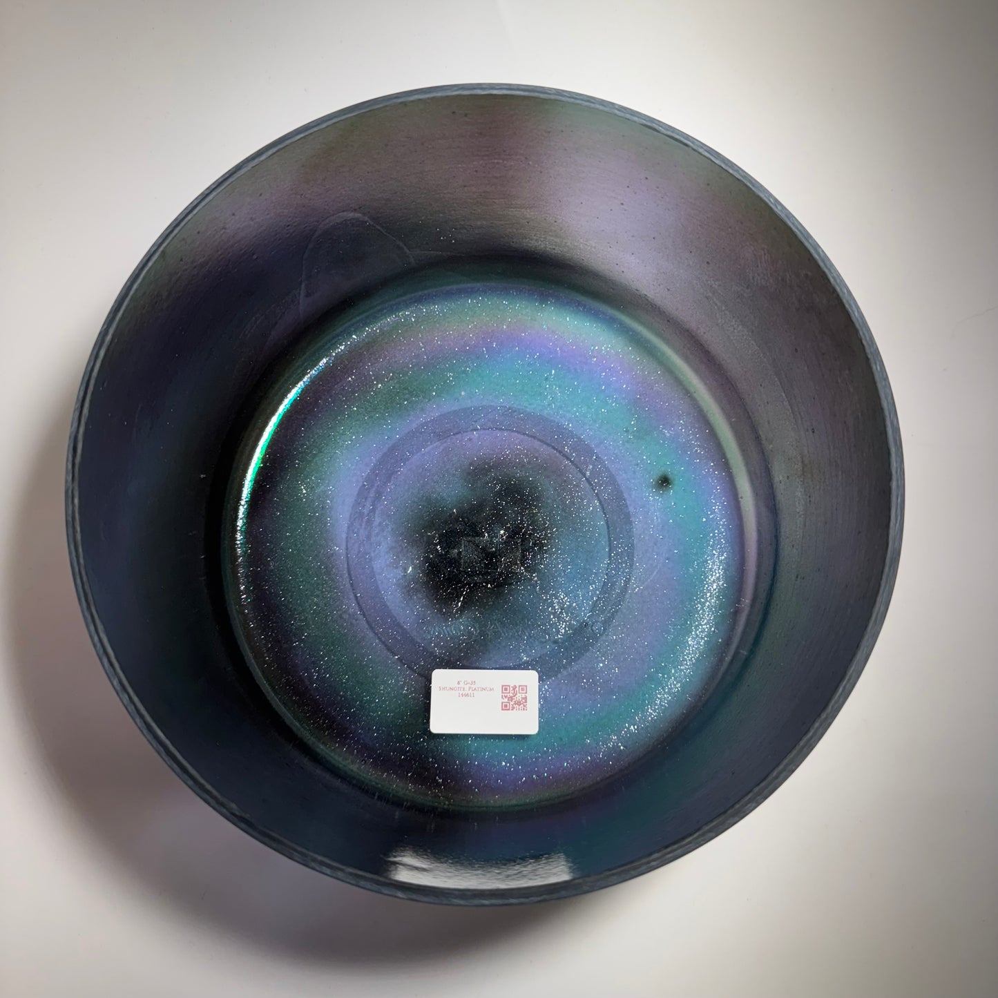 8" G+35 SHUNGITE, PLATINUM