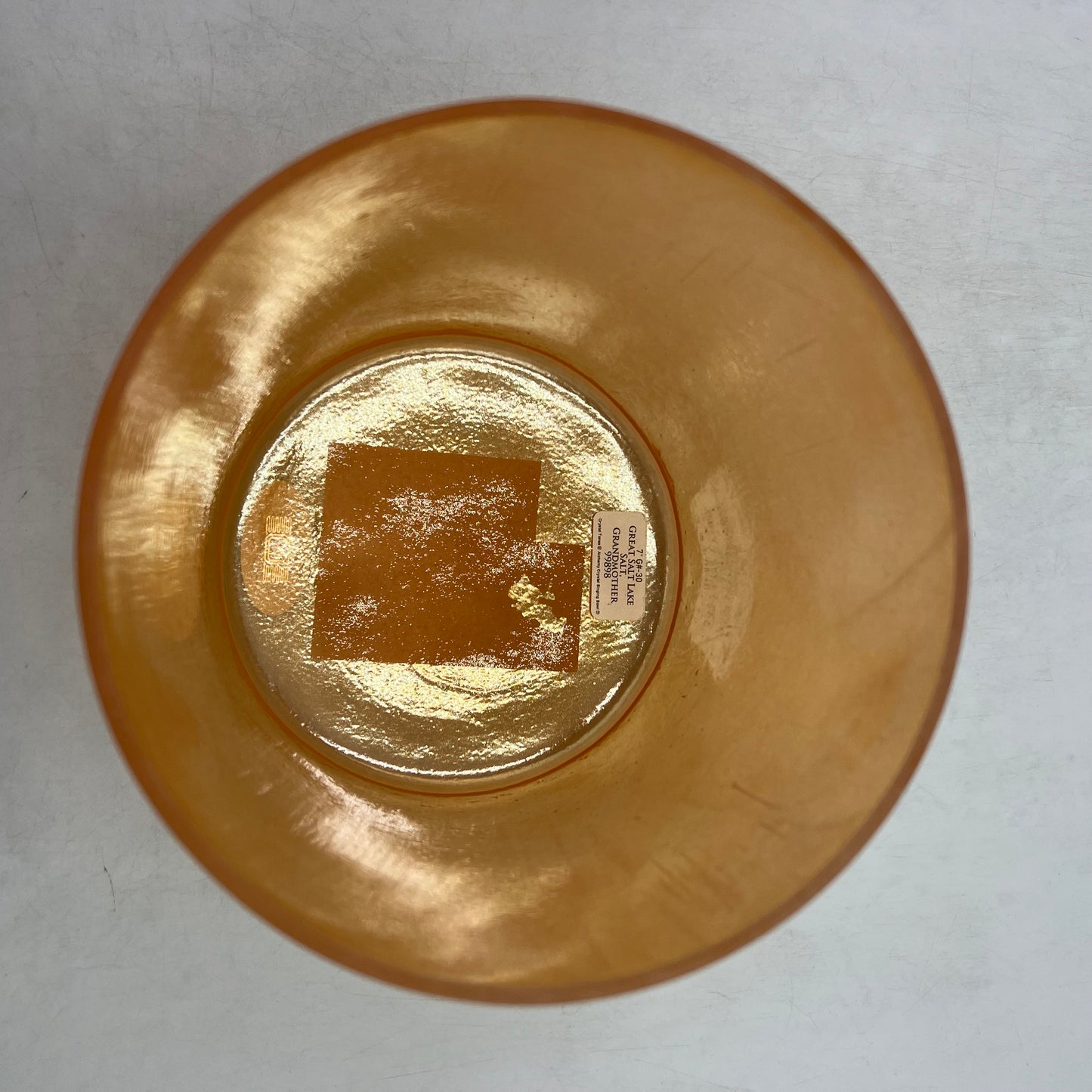 7" G#-30 GREAT SALT LAKE SALT, GRANDMOTHER BOWL
