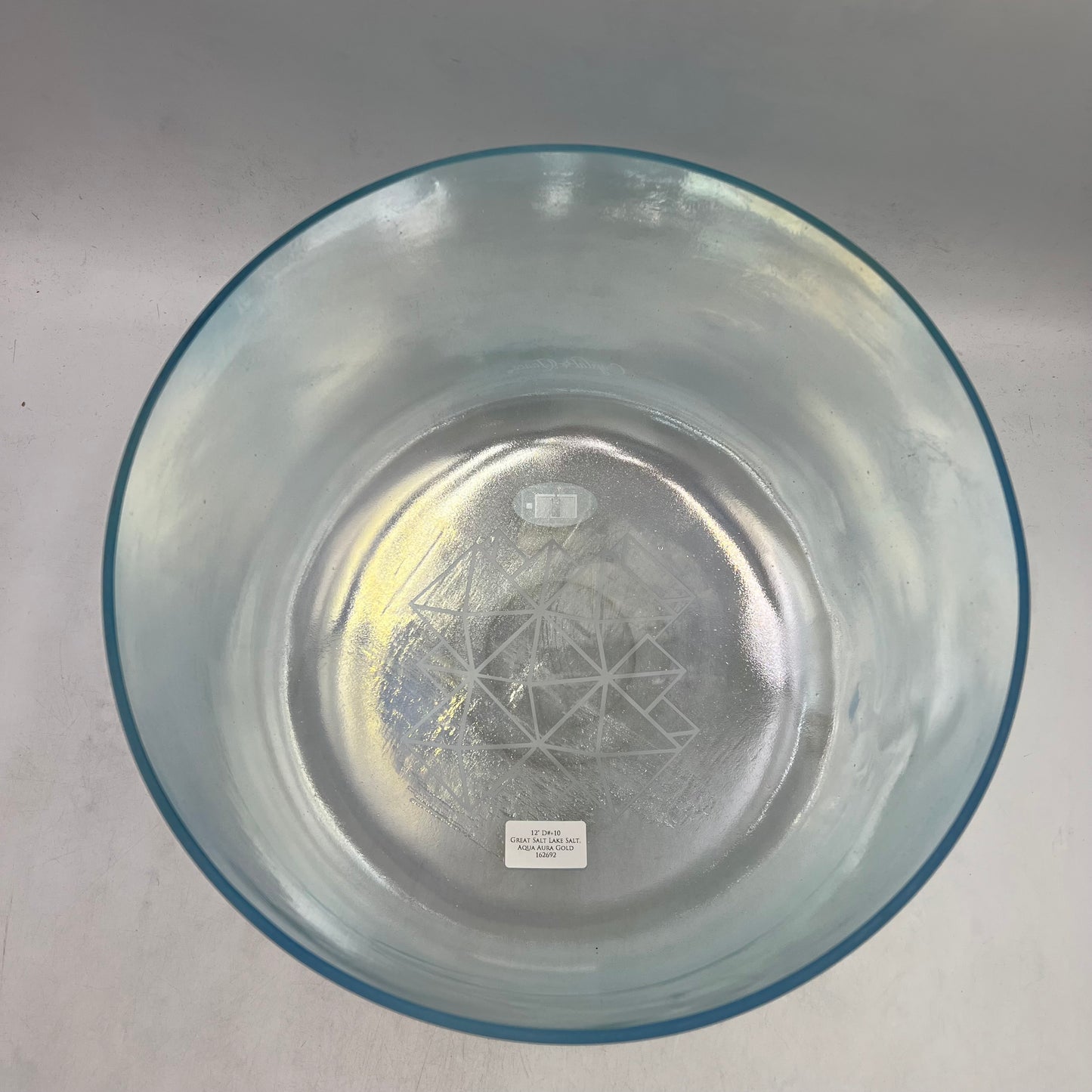 12" D#+10 Great Salt Lake Salt, Aqua Aura Gold