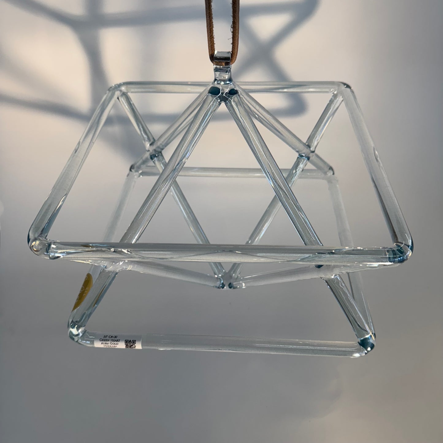 10" C#+30 Green Heart Aura Gold Merkaba