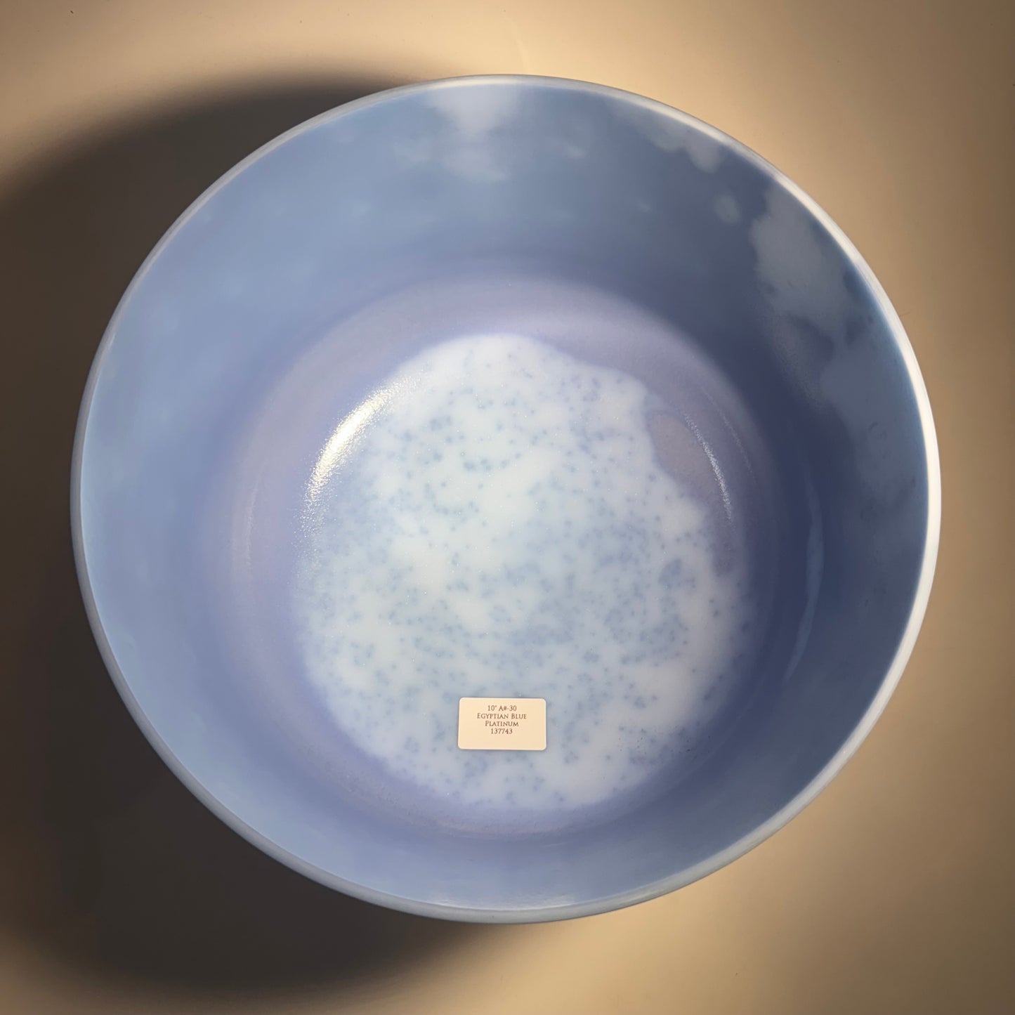 10" A#-30 EGYPTIAN BLUE, PLATINUM BOWL