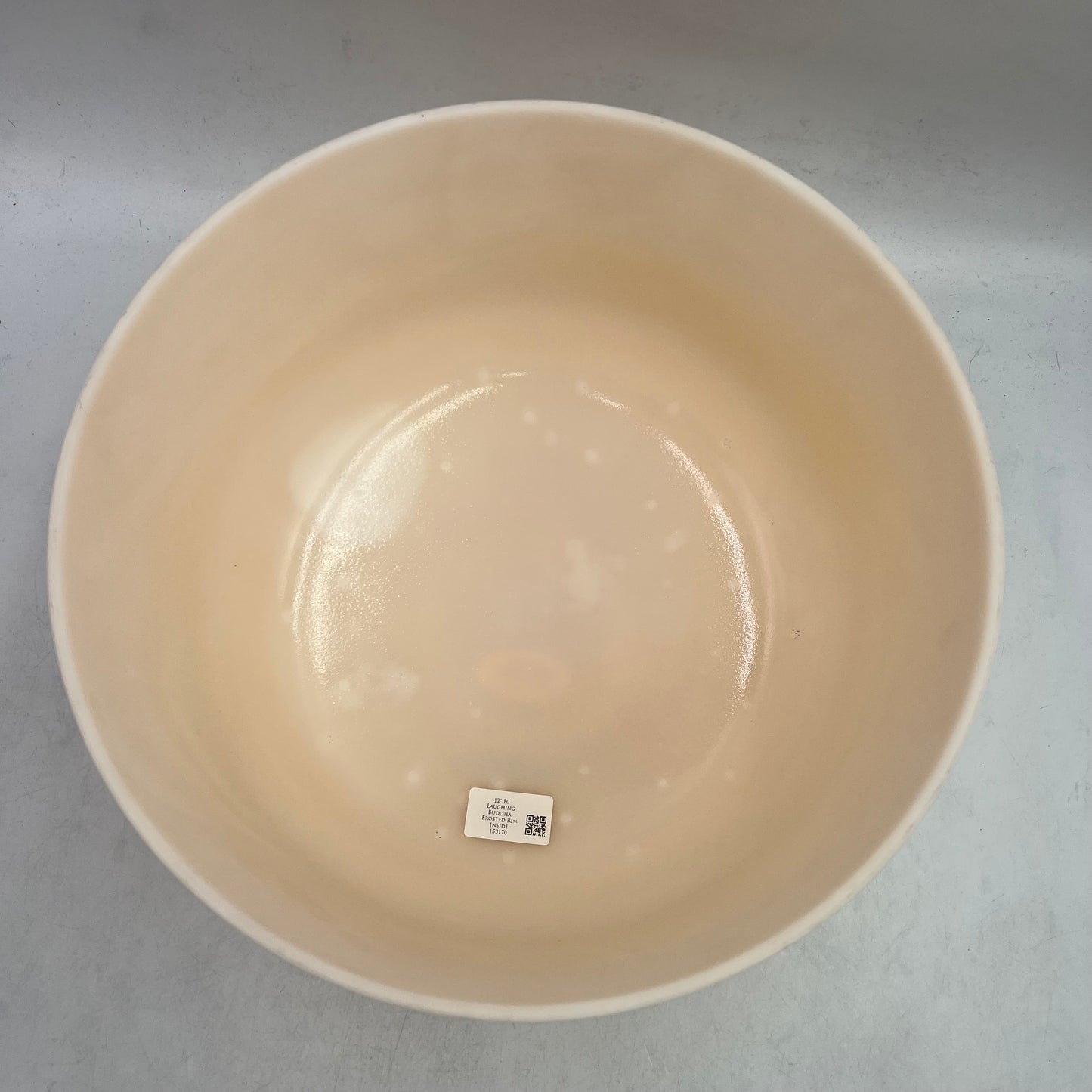12" F0 Laughing Buddha, Frosted Rim Inside