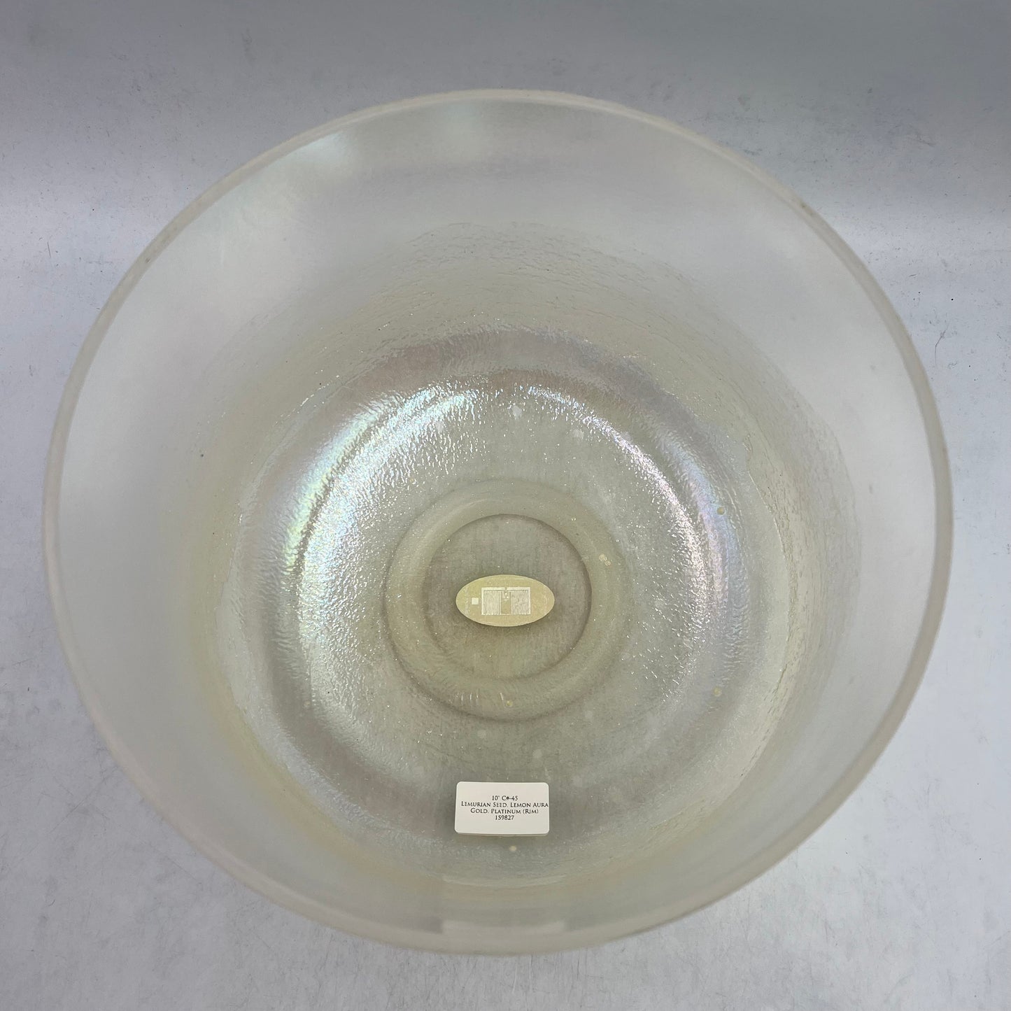 10" C#-45 Lemurian Seed, Lemon Aura Gold, Platinum (Rim)