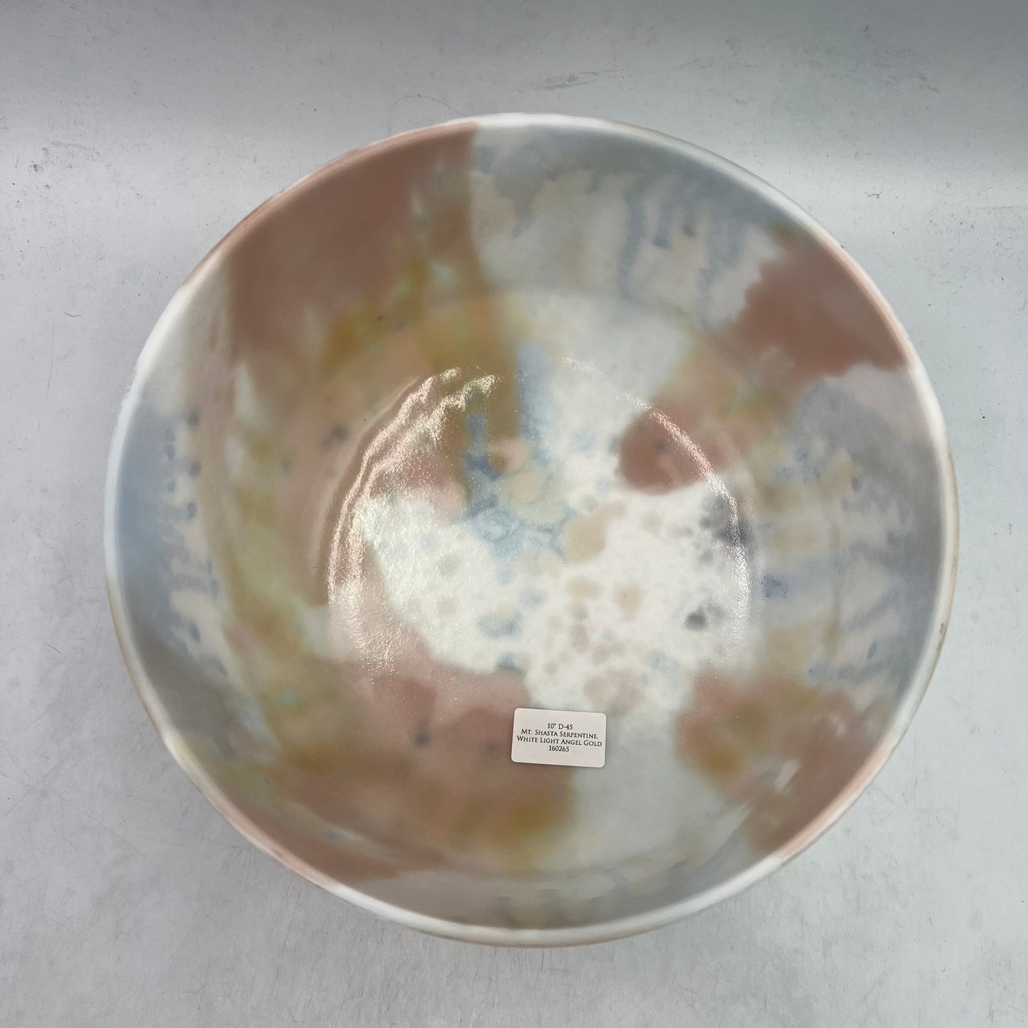 10" D-45 Mt.Shasta Serpentine, White Light Angel Gold