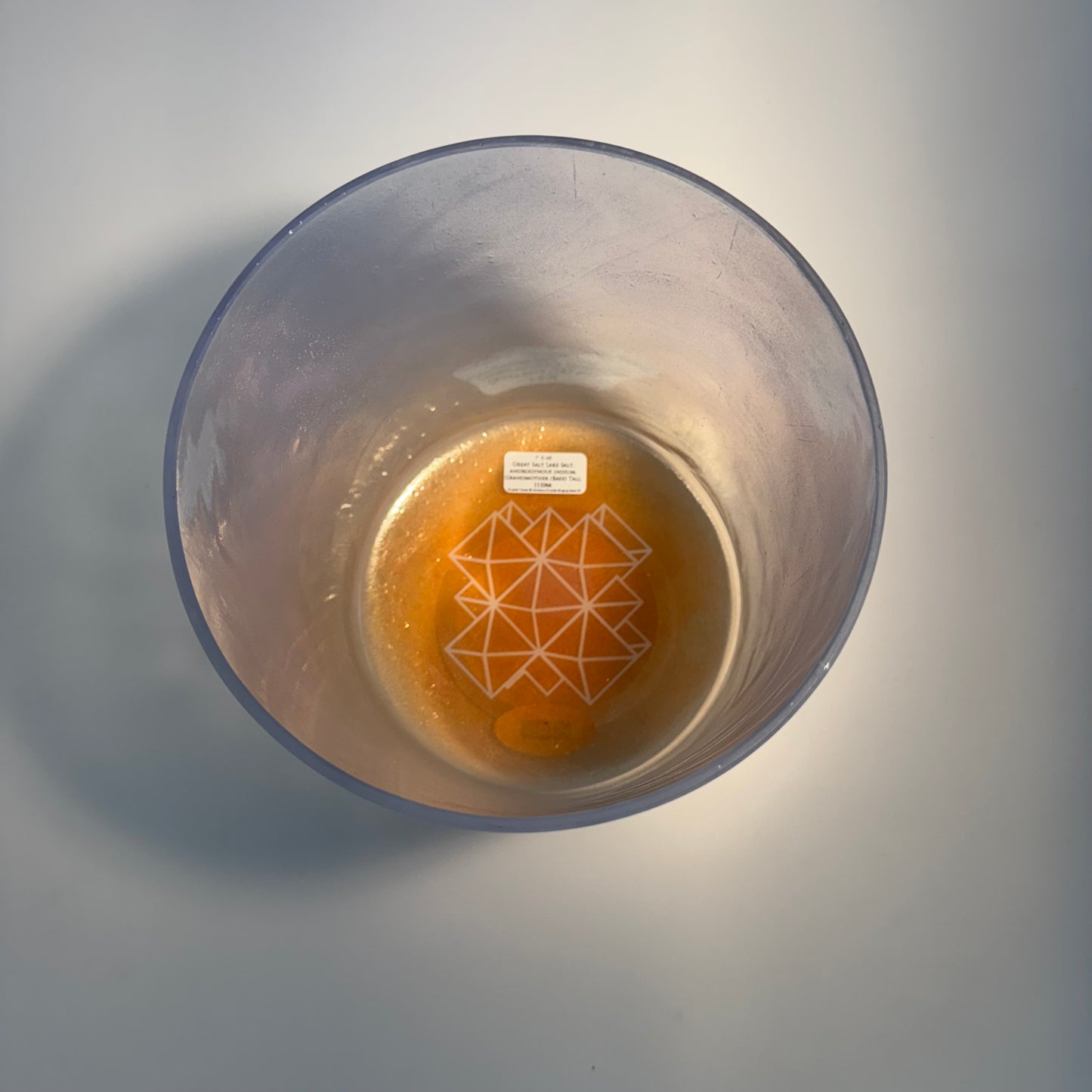 7" E-40 GREAT SALT LAKE SALT, ANDROGYNOUS INDIUM, GRANDMOTHER(BASE) TALL BOWL