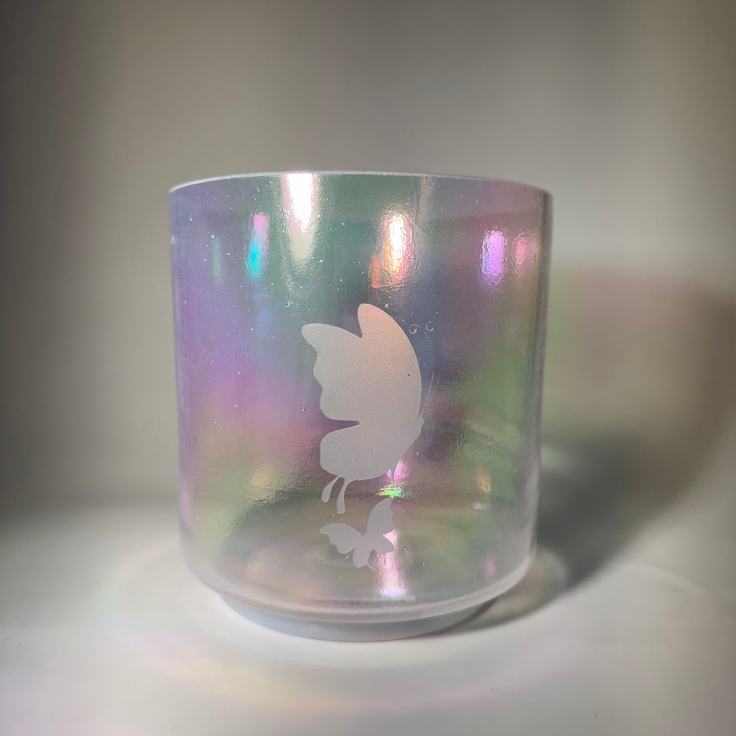 6" A-5 PLATINUM W/ SMALL ETCHED BUTTERFLIES