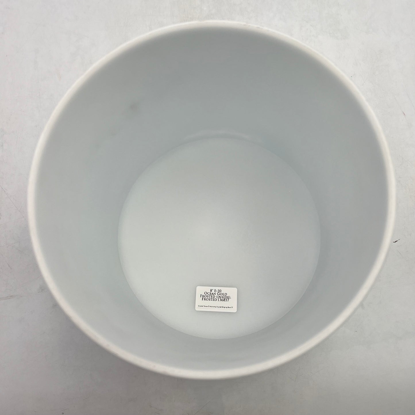 8" E-30 OCEAN GOLD FROSTED (INSIDE) FROSTED