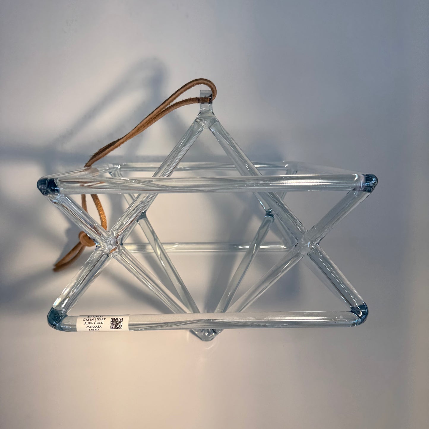 10" C#+30 Green Heart Aura Gold Merkaba