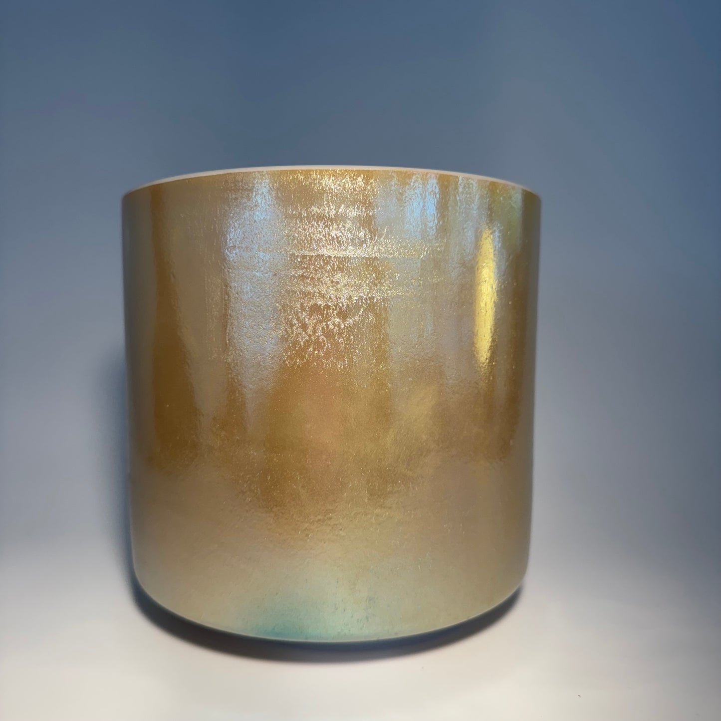 7" A-30 LAUGHING BUDDHA SUPREME, WHITE LIGHT ANGEL GOLD(INSIDE) BOWL