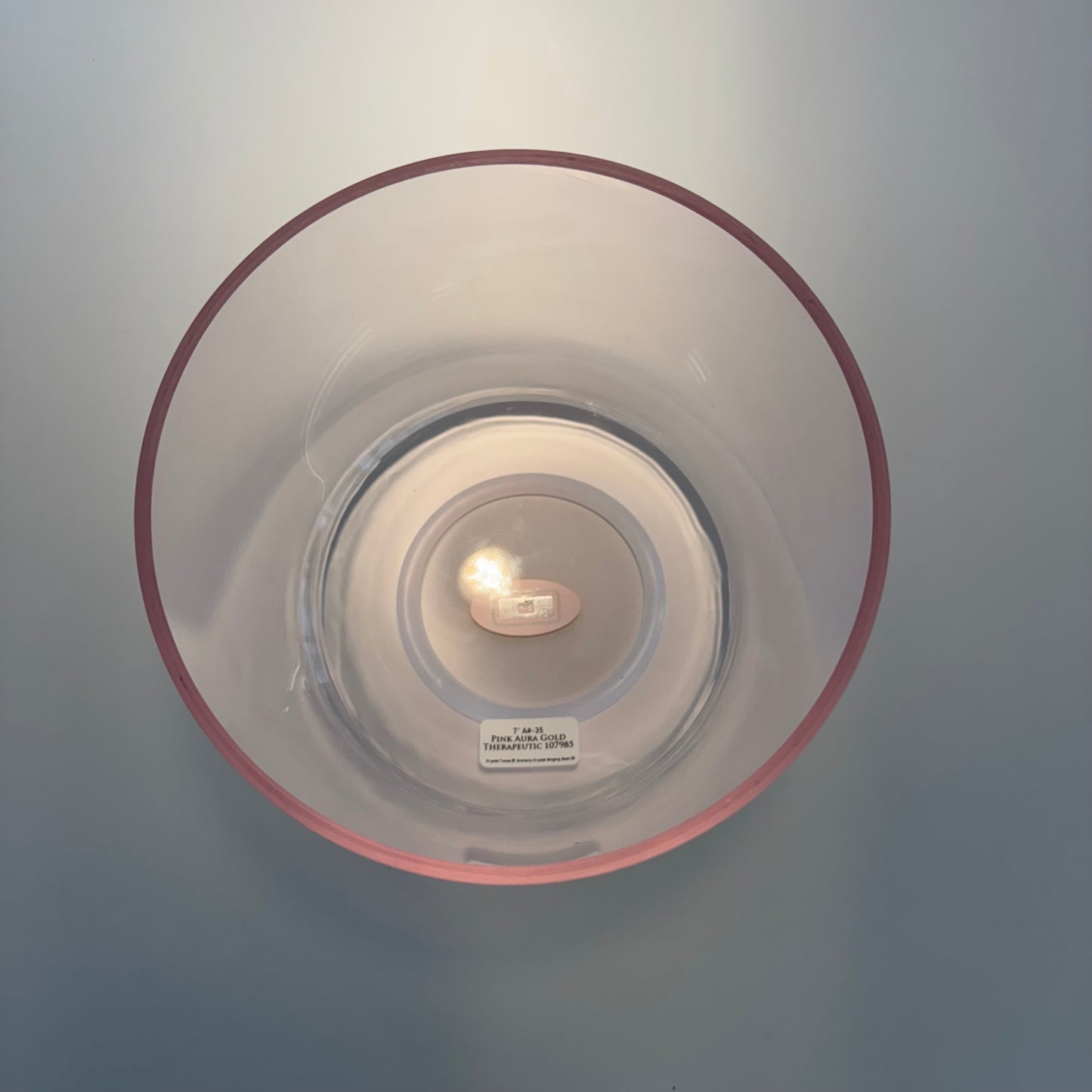 7" A#-35 Pink Aura Gold Therapeutic Bowl