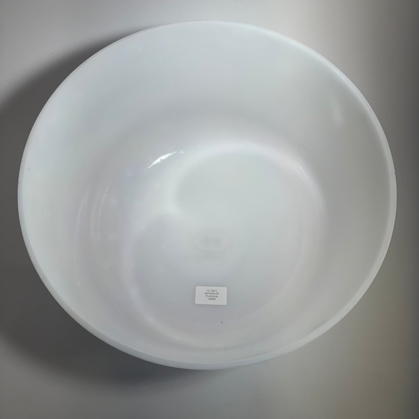 12" G#-15 LAUGHING BUDDHA, FROSTED RIM INSIDE