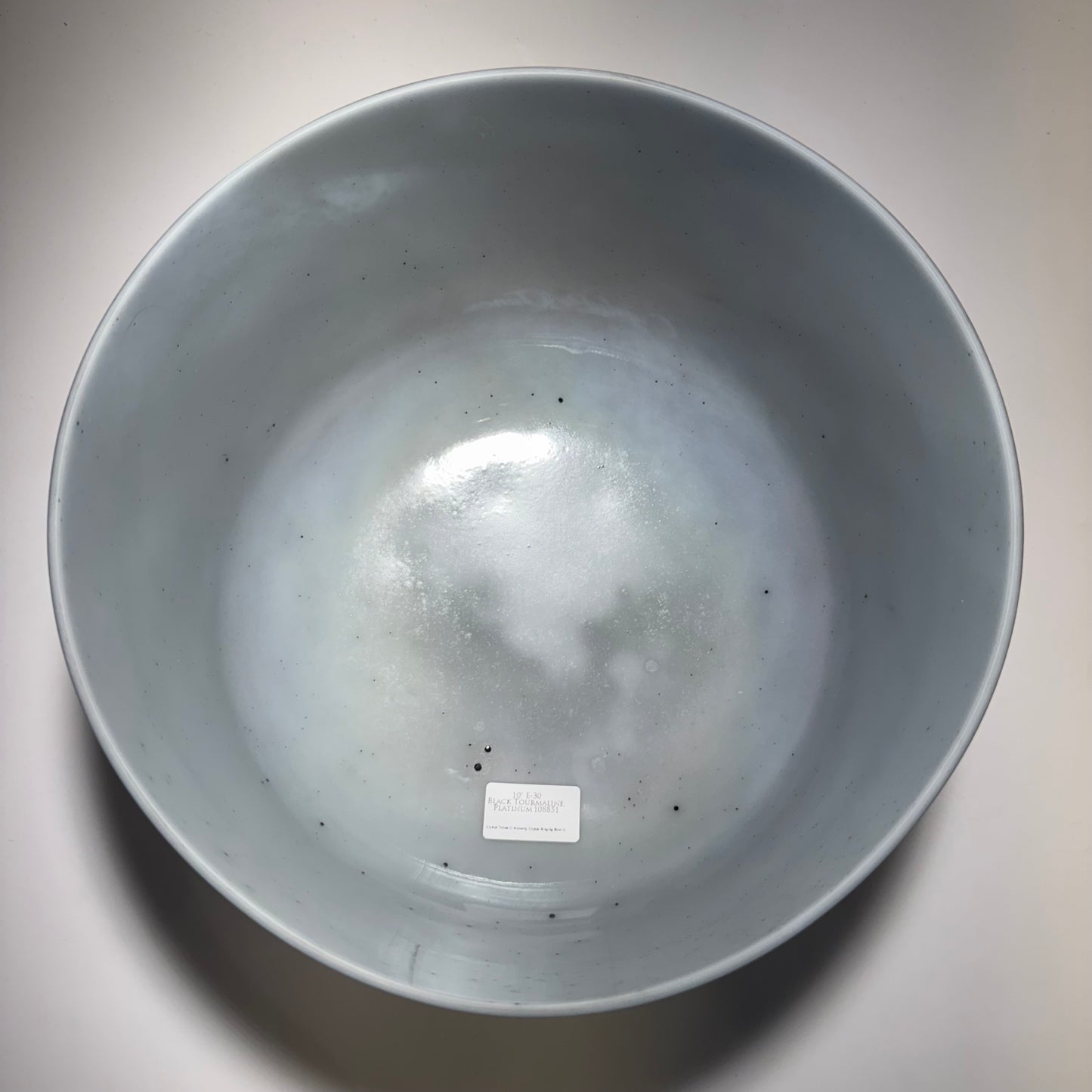 10" E-30 BLACK TOURMALINE, PALLADIUM BOWL