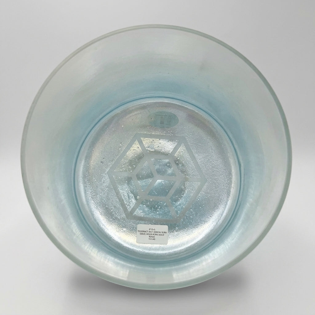 8" D+5 Tesseract Salt, Lemon Aura Gold, Aqua Aura Gold (Base)