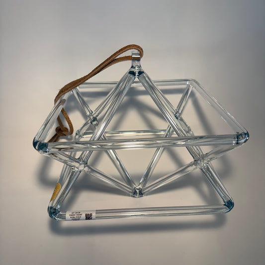 10" C#+30 Green Heart Aura Gold Merkaba