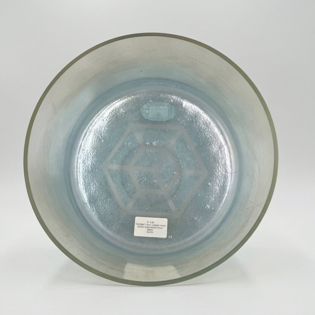 8" F-40 Tesseract Salt, Lemon Aura Gold, Aqua Aura Gold (Base)