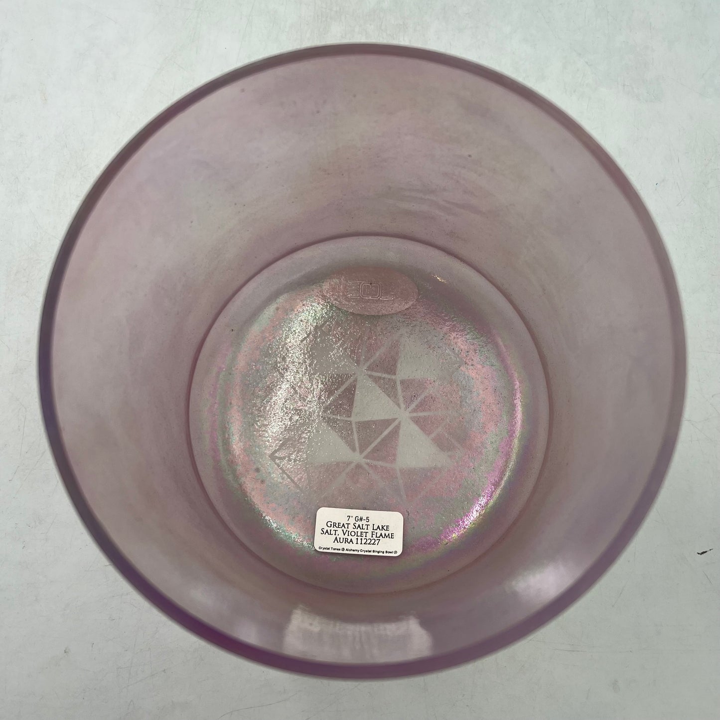 7" G#-5 GREAT SALT LAKE SALT, VIOLET FLAME AURA