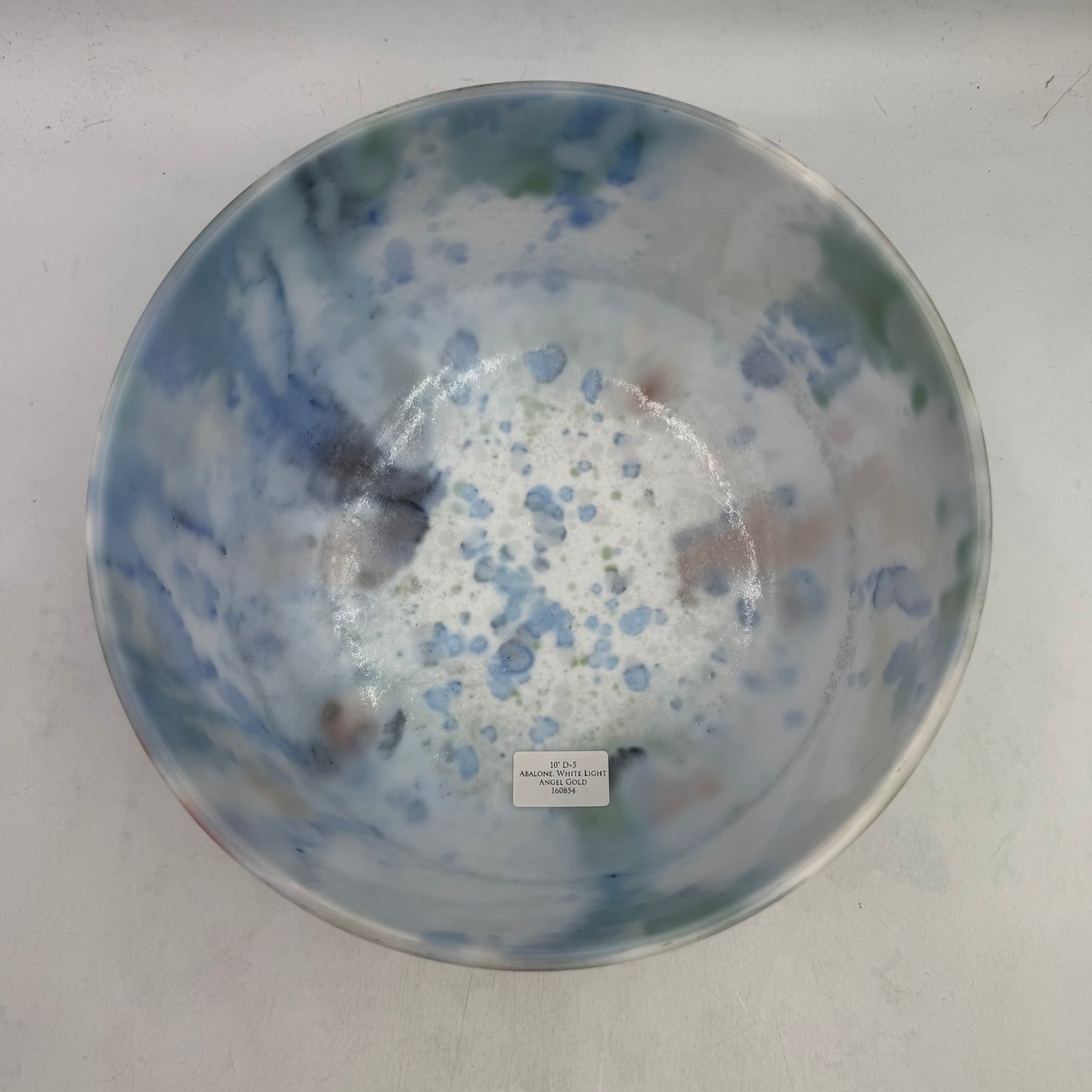 10" D+5 ABALONE, WHITE LIGHT ANGEL GOLD